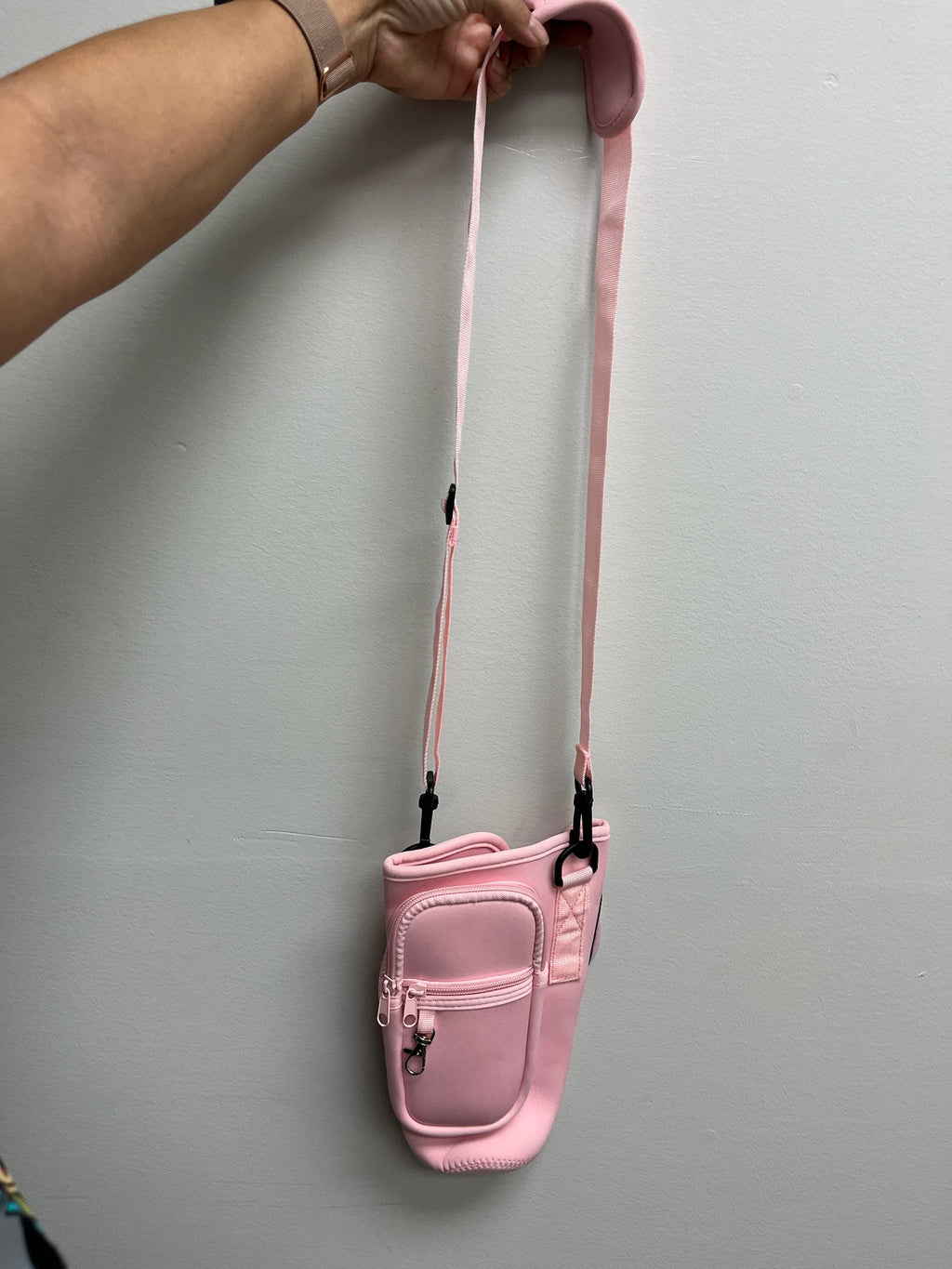 New Pink Water Jug & Wallet Pocket Bag