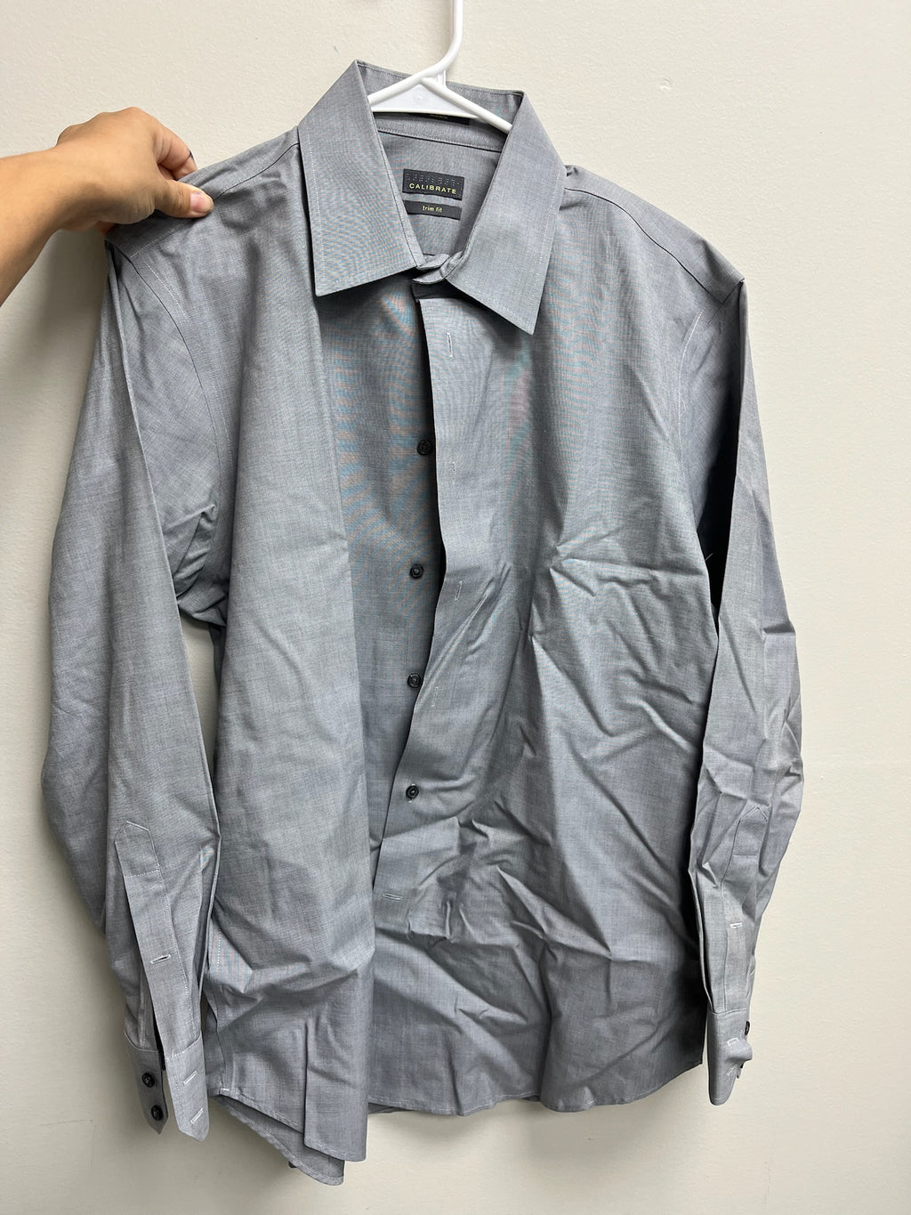 Used Men’s Grey Long Sleeve Button Up