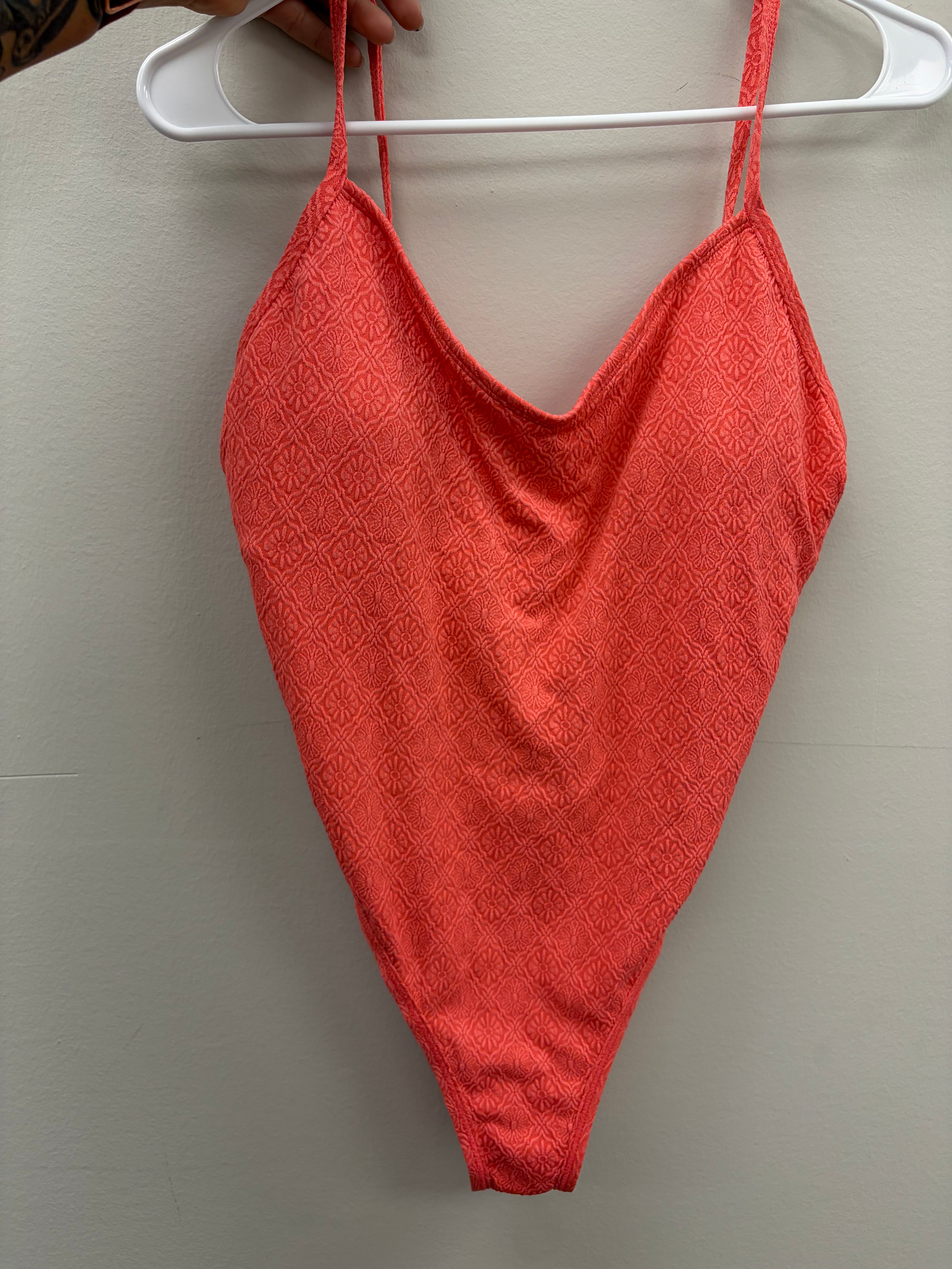 New Women’s Peach Orange Swimsuit