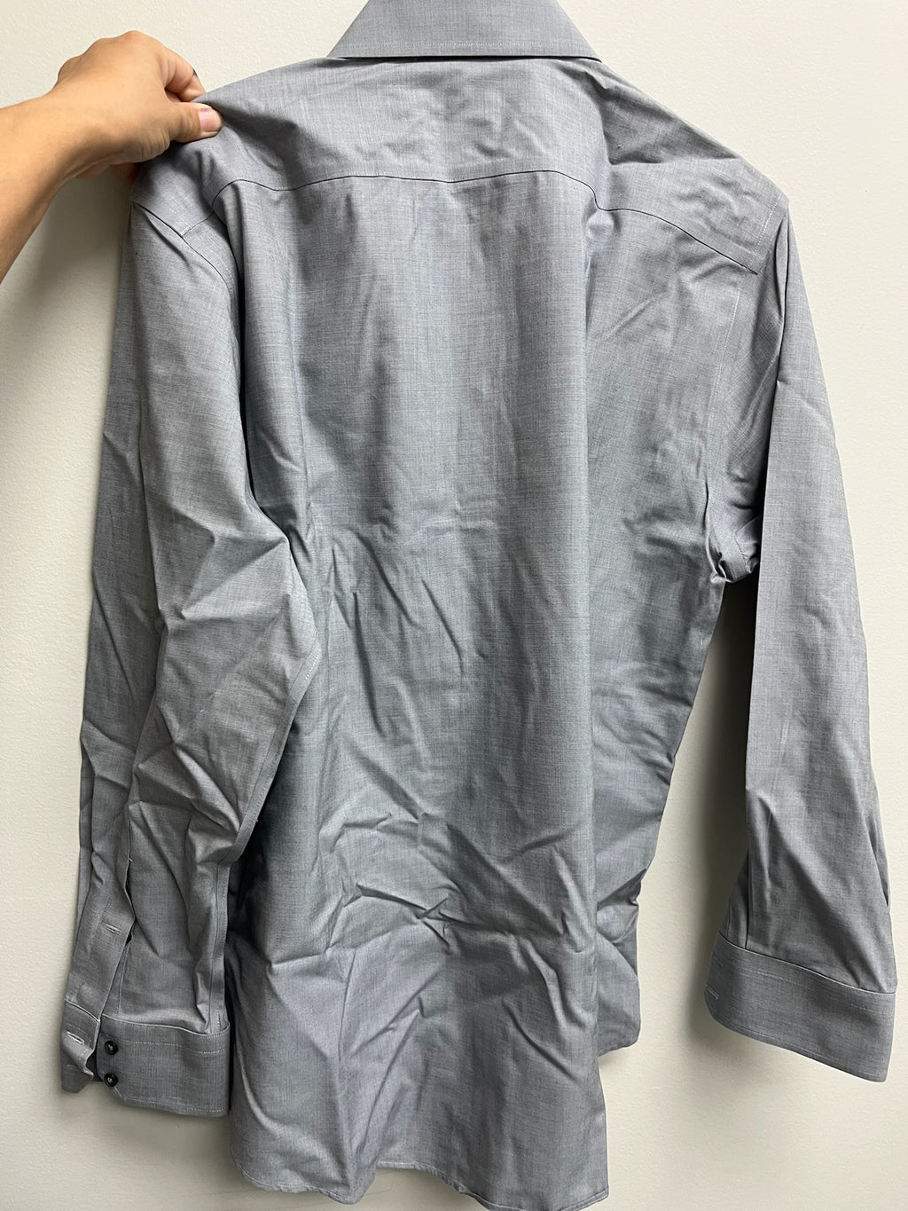 Used Men’s Grey Long Sleeve Button Up