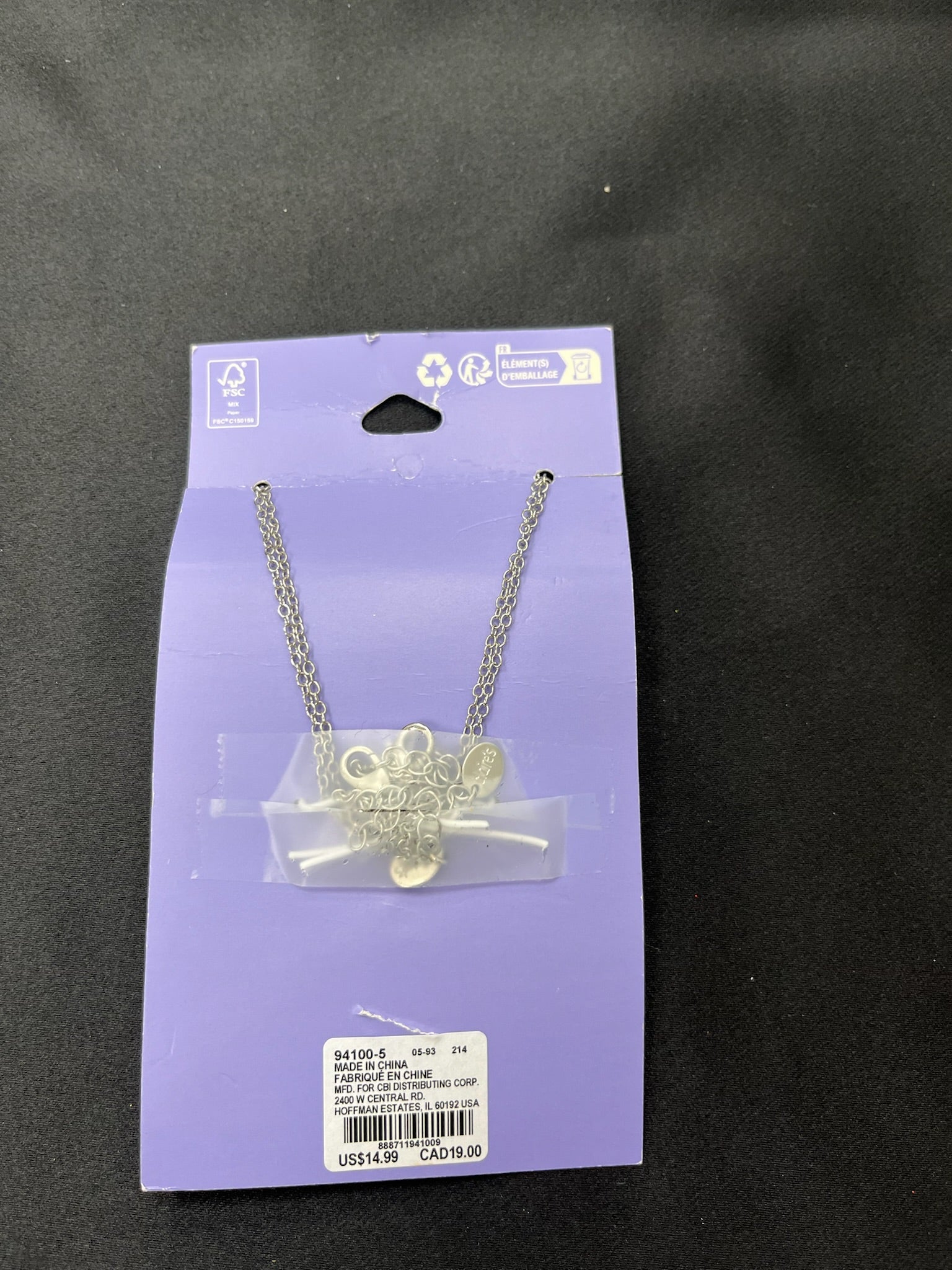 Two Piece Panda Bear Necklace Set