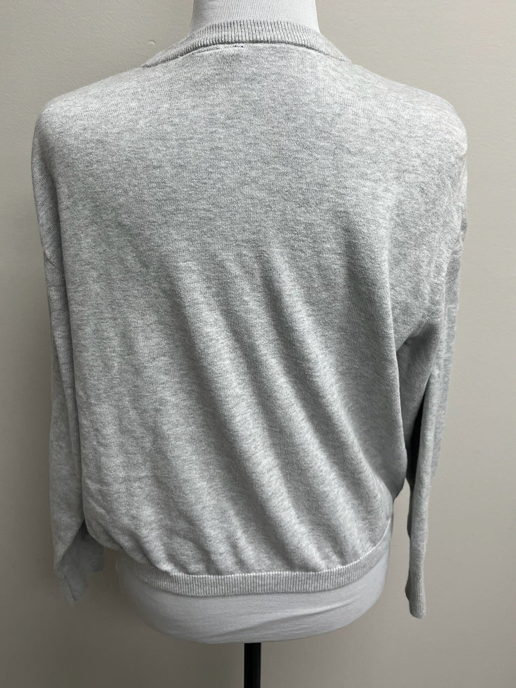 Women’s Grey Floral Crewneck Sweater
