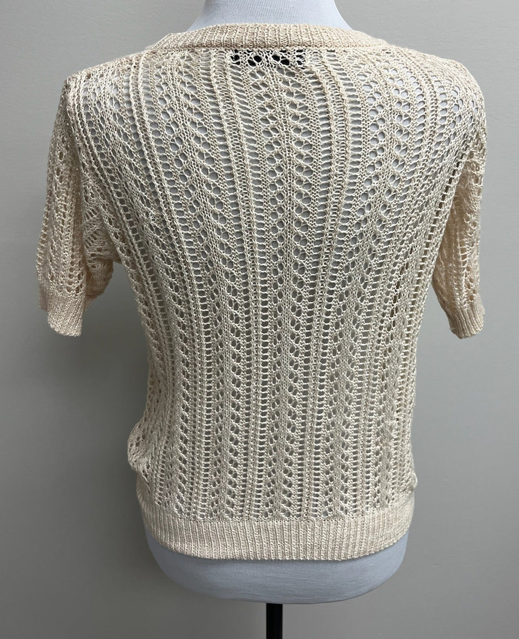 Women’s Beige Crotchet Top