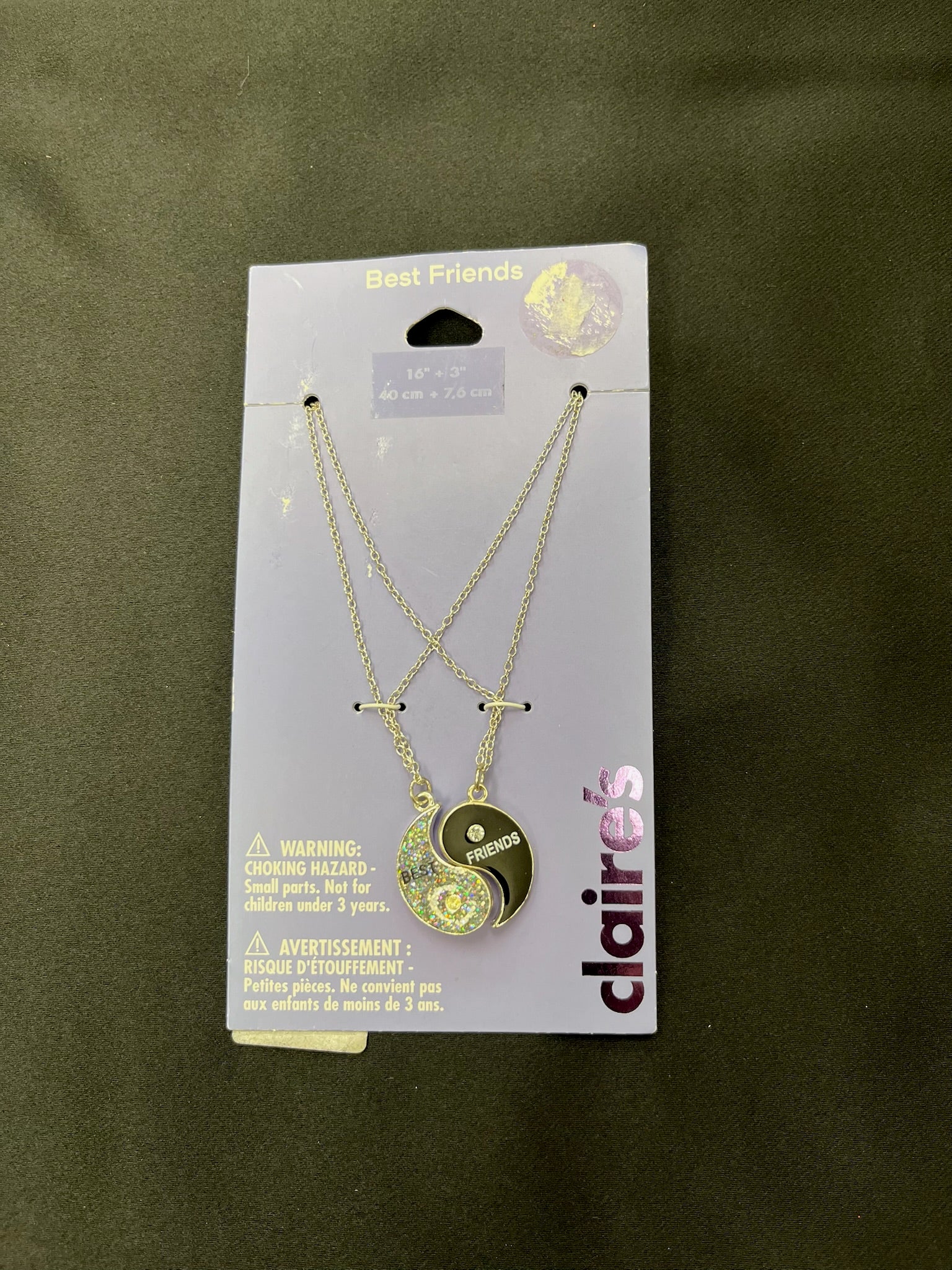 Two Piece Best Friends Peace Necklace Set