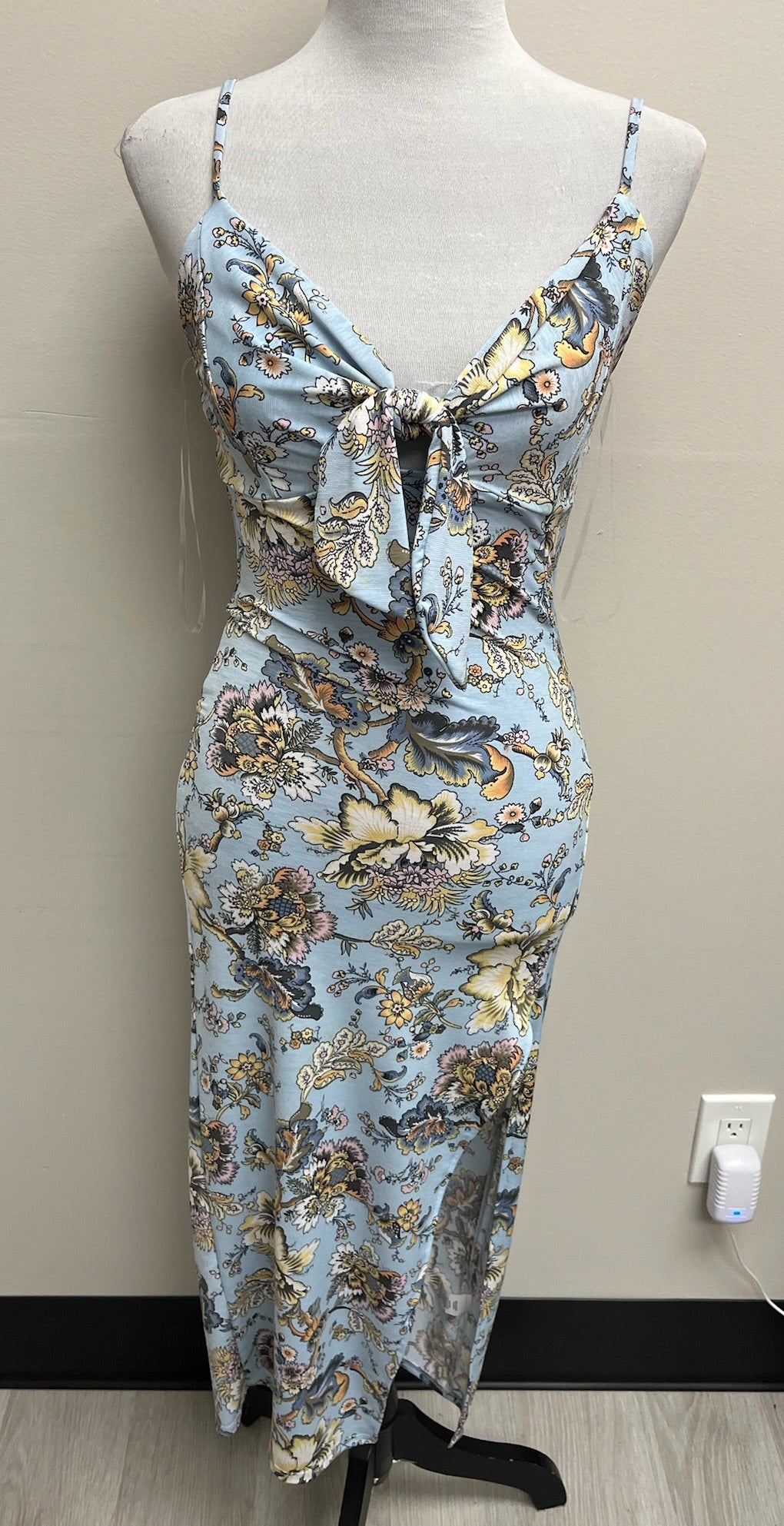 New Blue Floral Dress