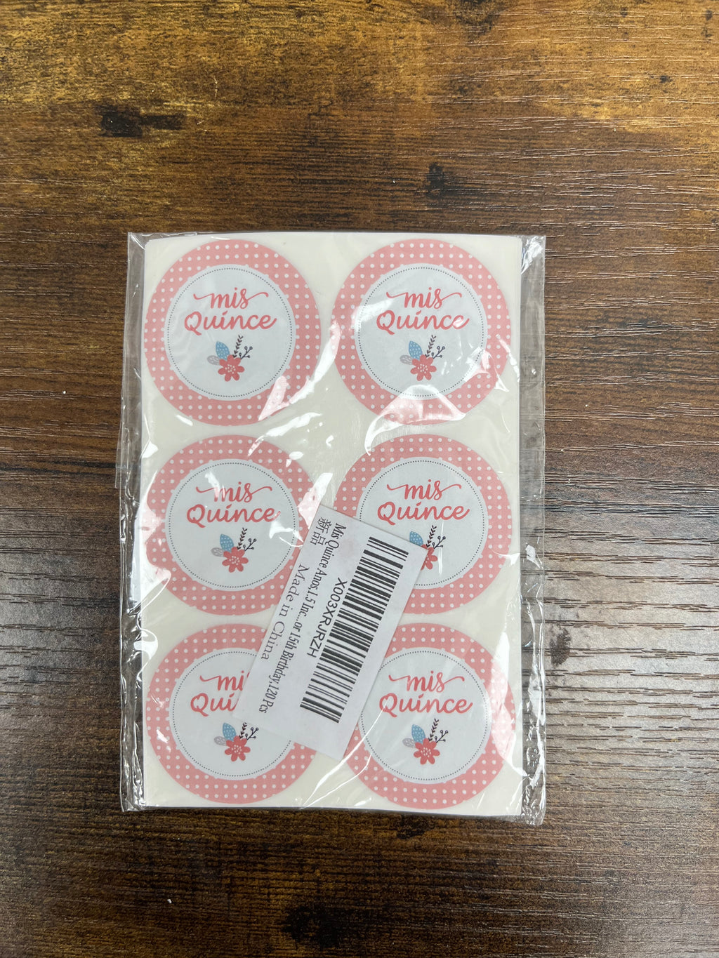 New 120 Piece Mis Quince Party Favor Stickers