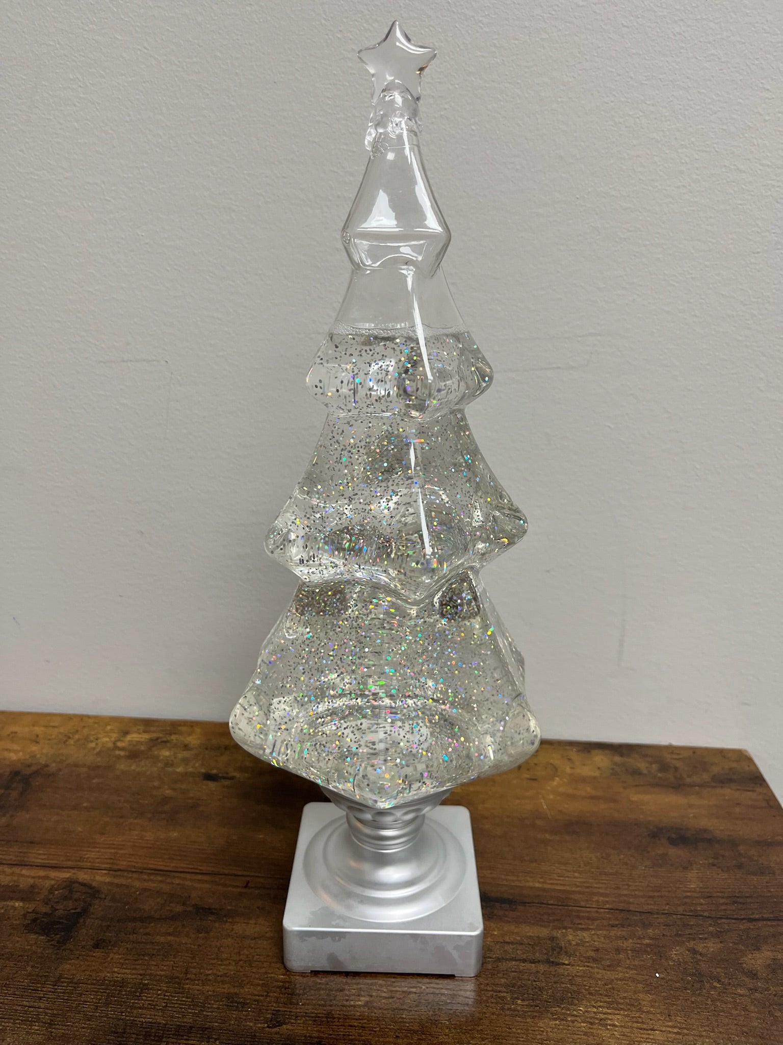 Used Battery Operated LED Liquid Christmas Tree
