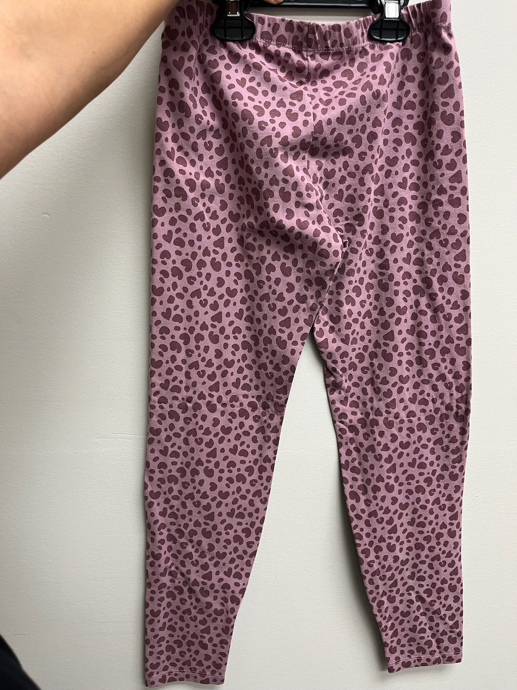Used Girls Pink Leopard Leggings