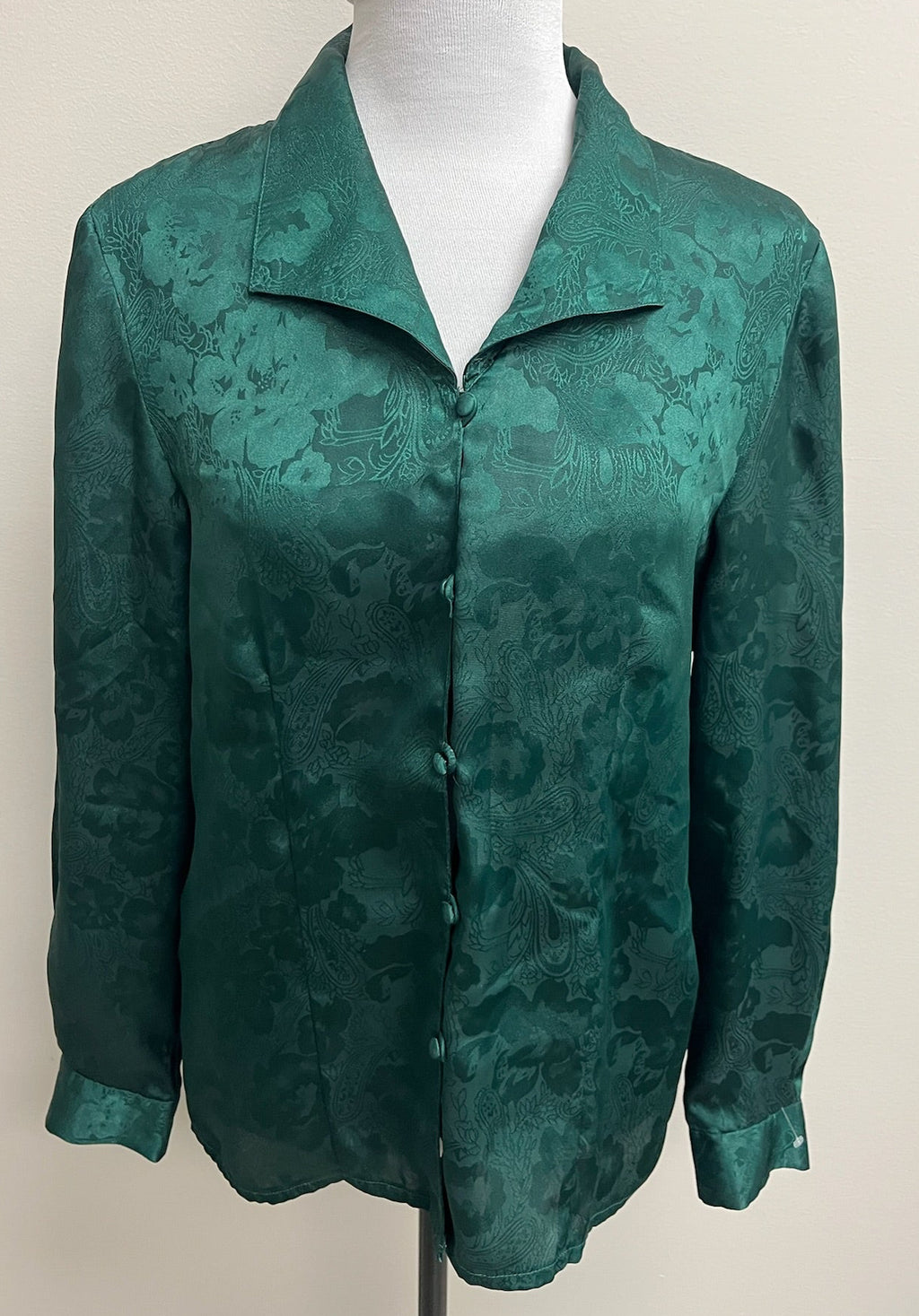 Used Women’s Green Button Up Shirt