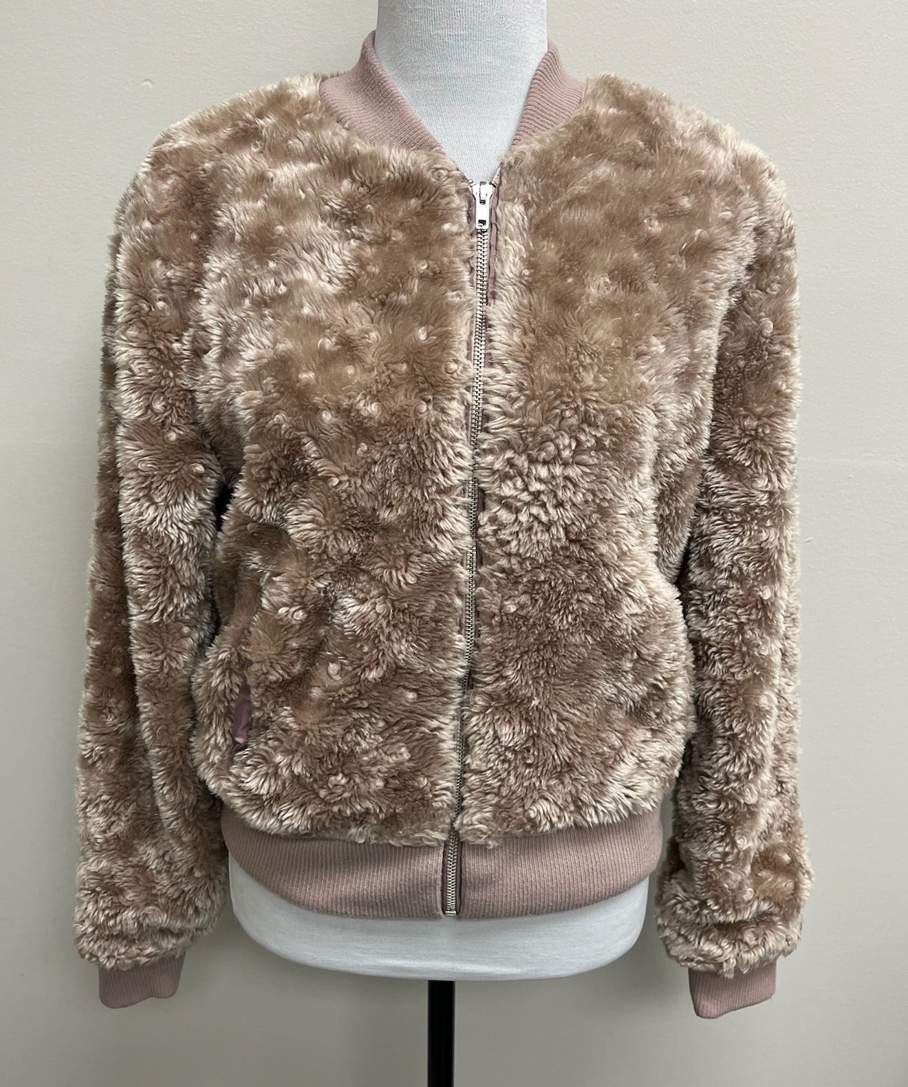 Women’s Fuzzy Zip Up Jacket