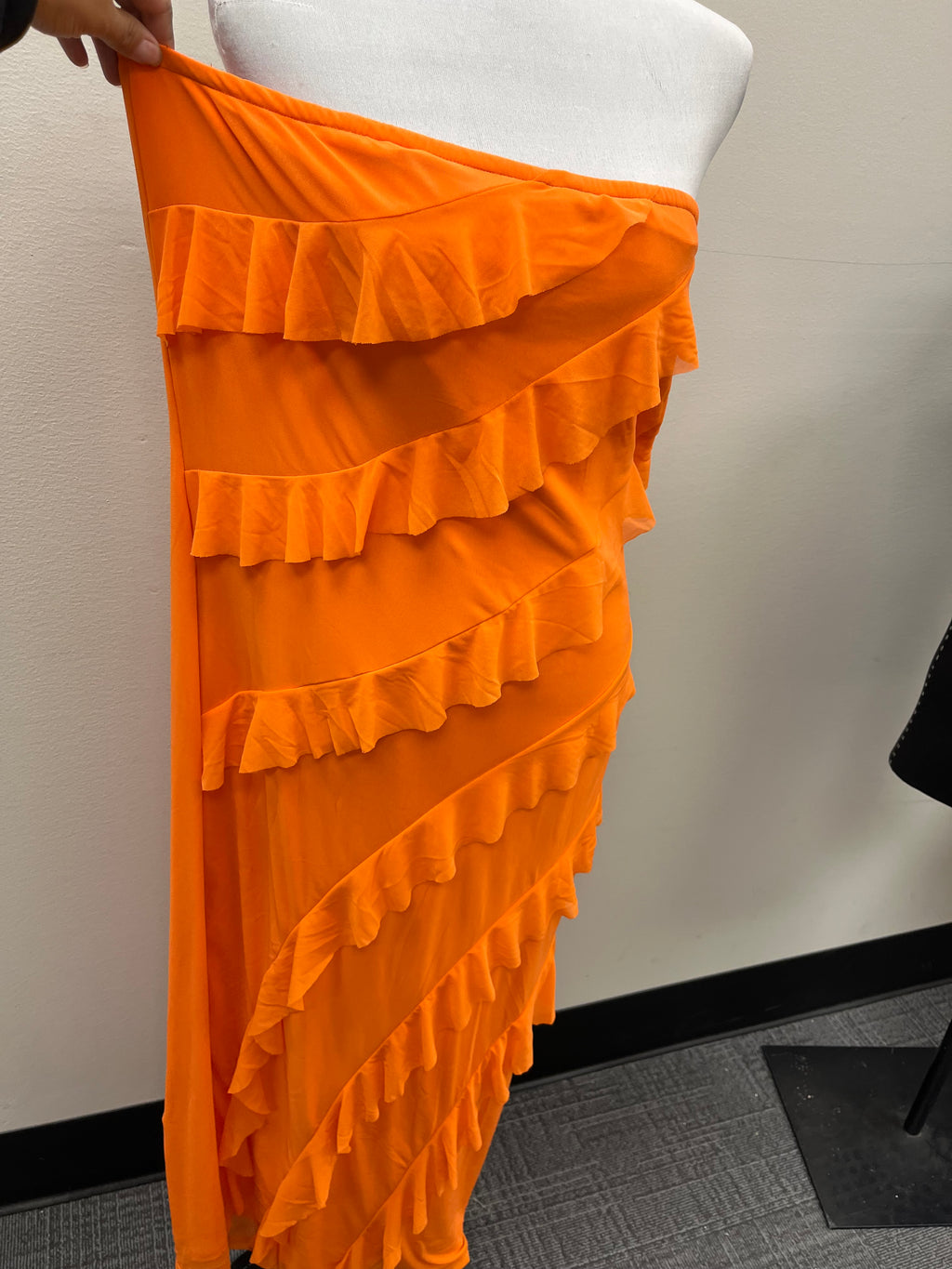 New Women’s Orange Tube Dress