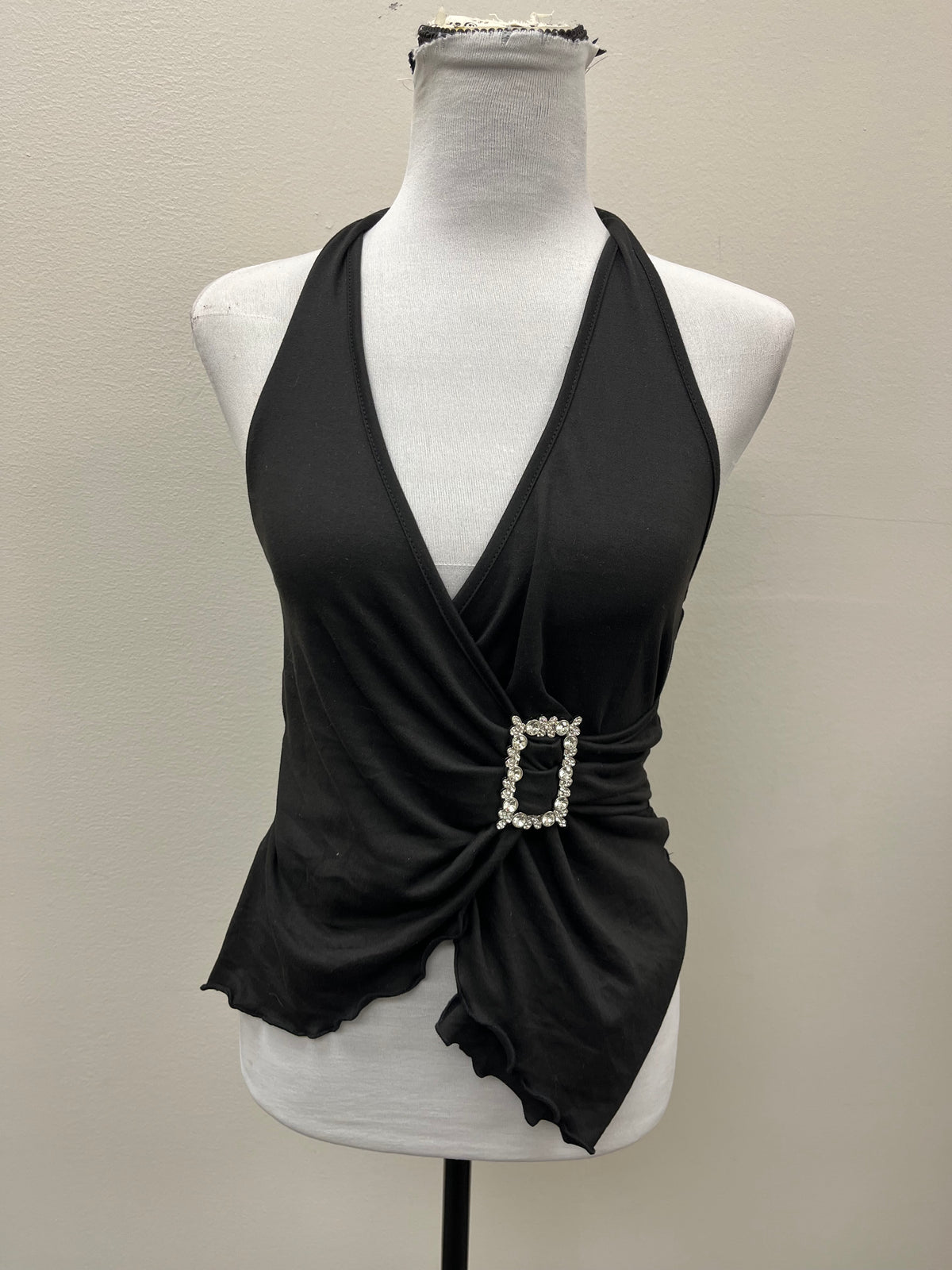 New Women’s Black Halter Top