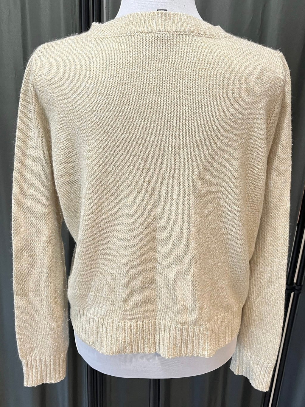 Beige Knotted Sweater image 1