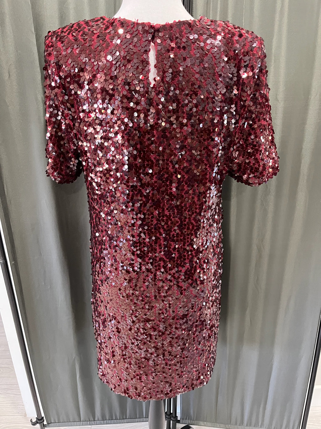 Women’s Burgundy Sequin Dress image 2