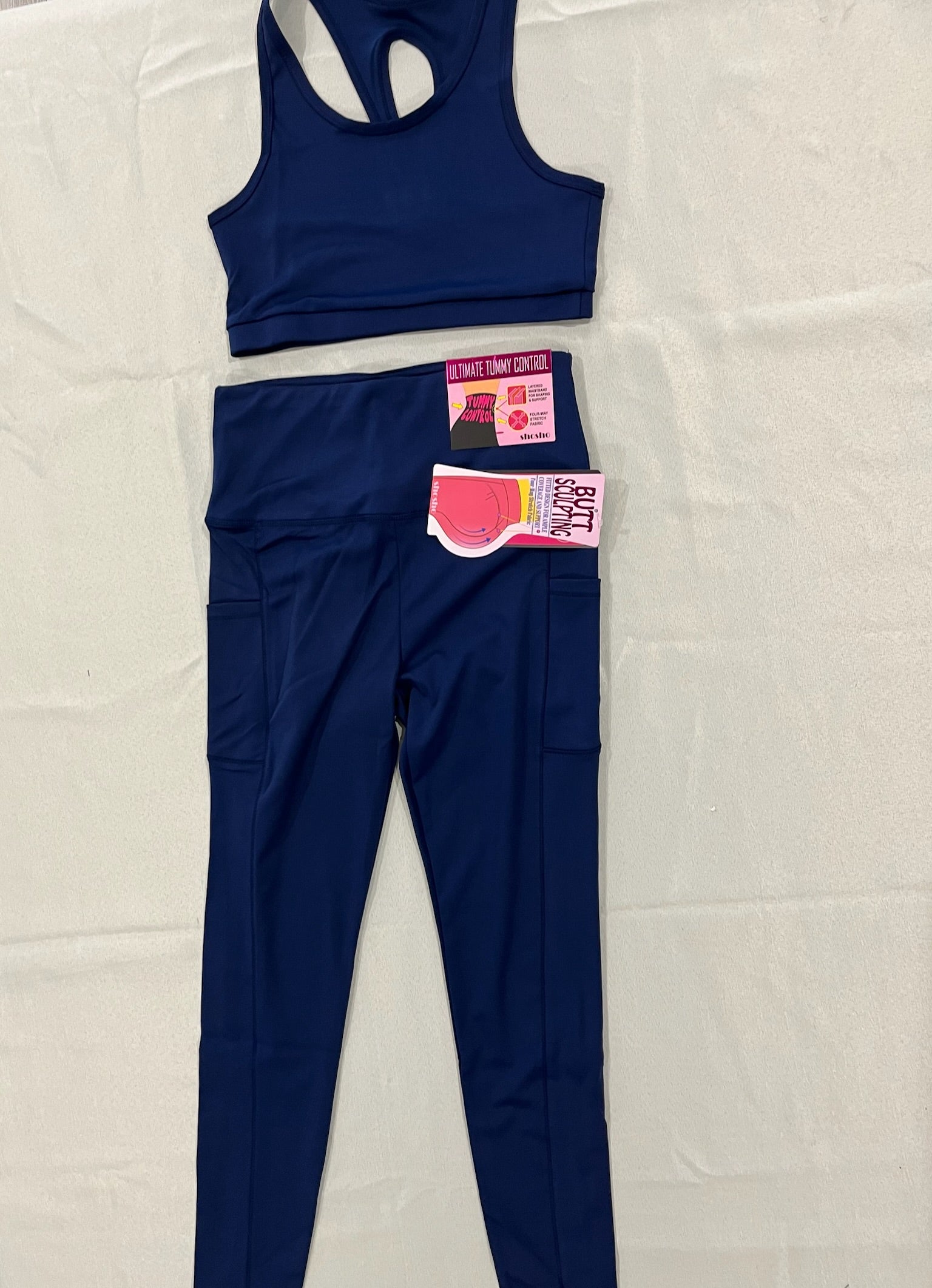 Women’s Solid Colored Two Piece Athletic Sets image 3