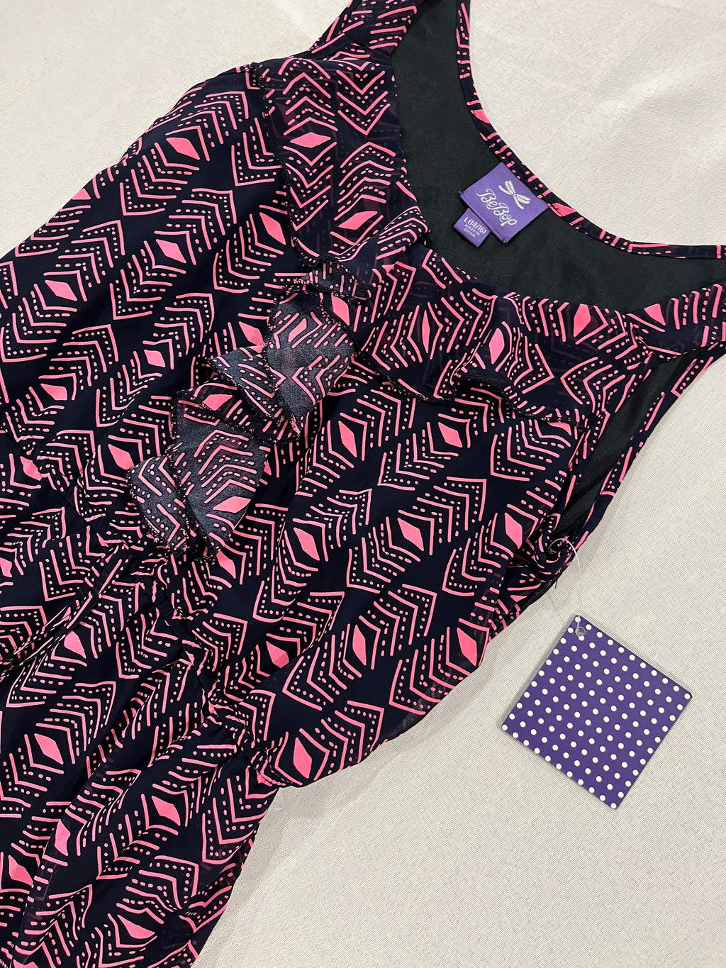 Black & Pink Boho Dress image 1