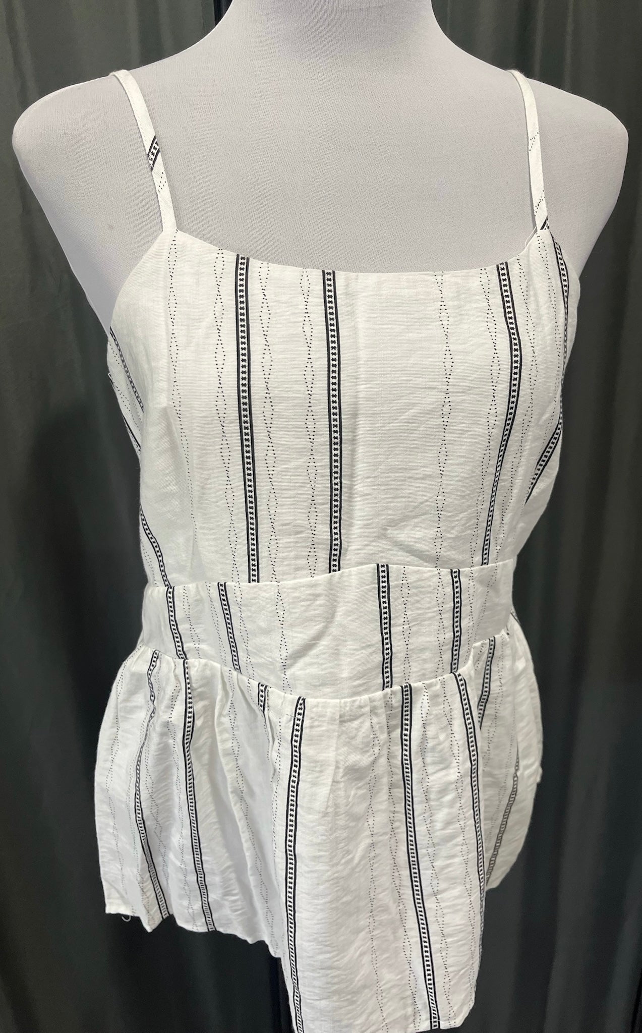 Women’s Black & White Tank Top image 1