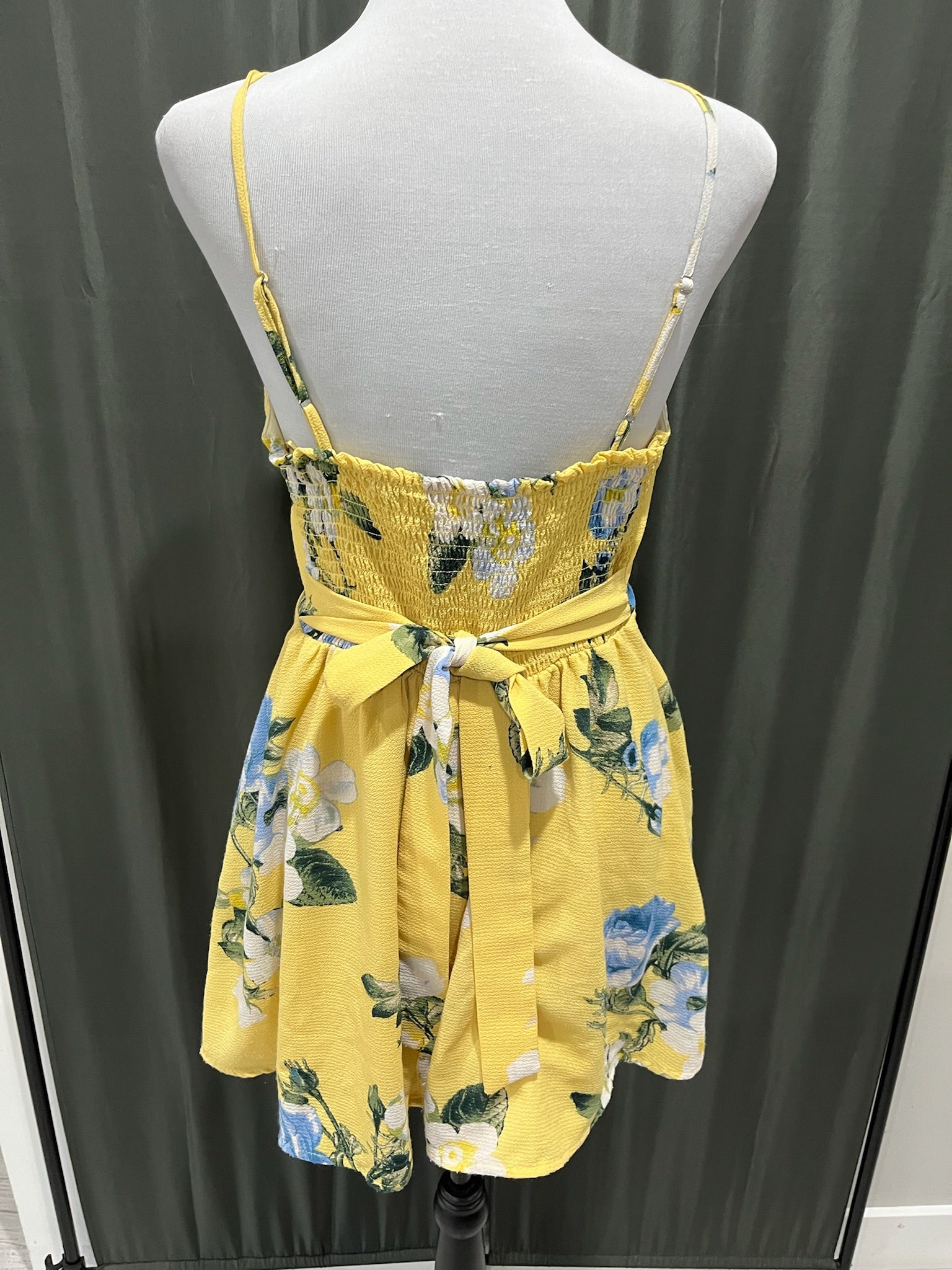 Women’s Yellow Floral Dress image 2
