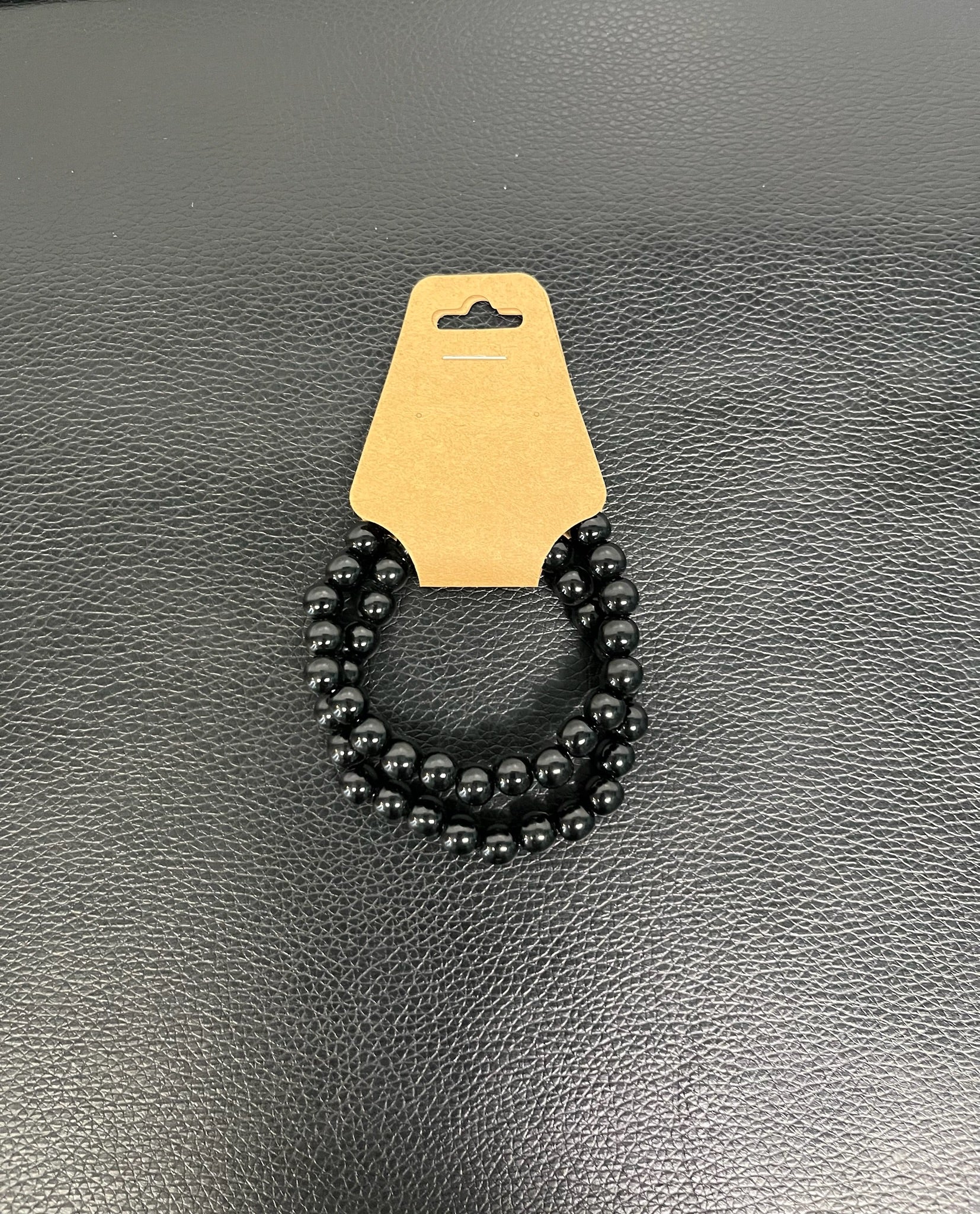 Black Beaded Braclet Set image 0