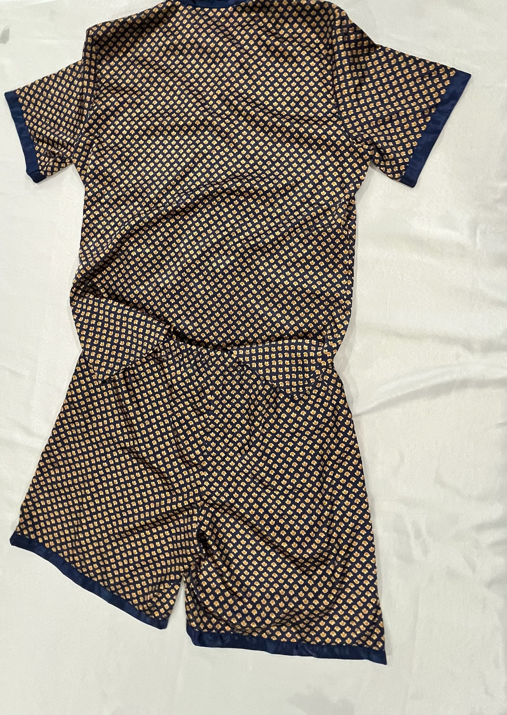 Men’s Two Piece Satin Silk Pajama Set image 3