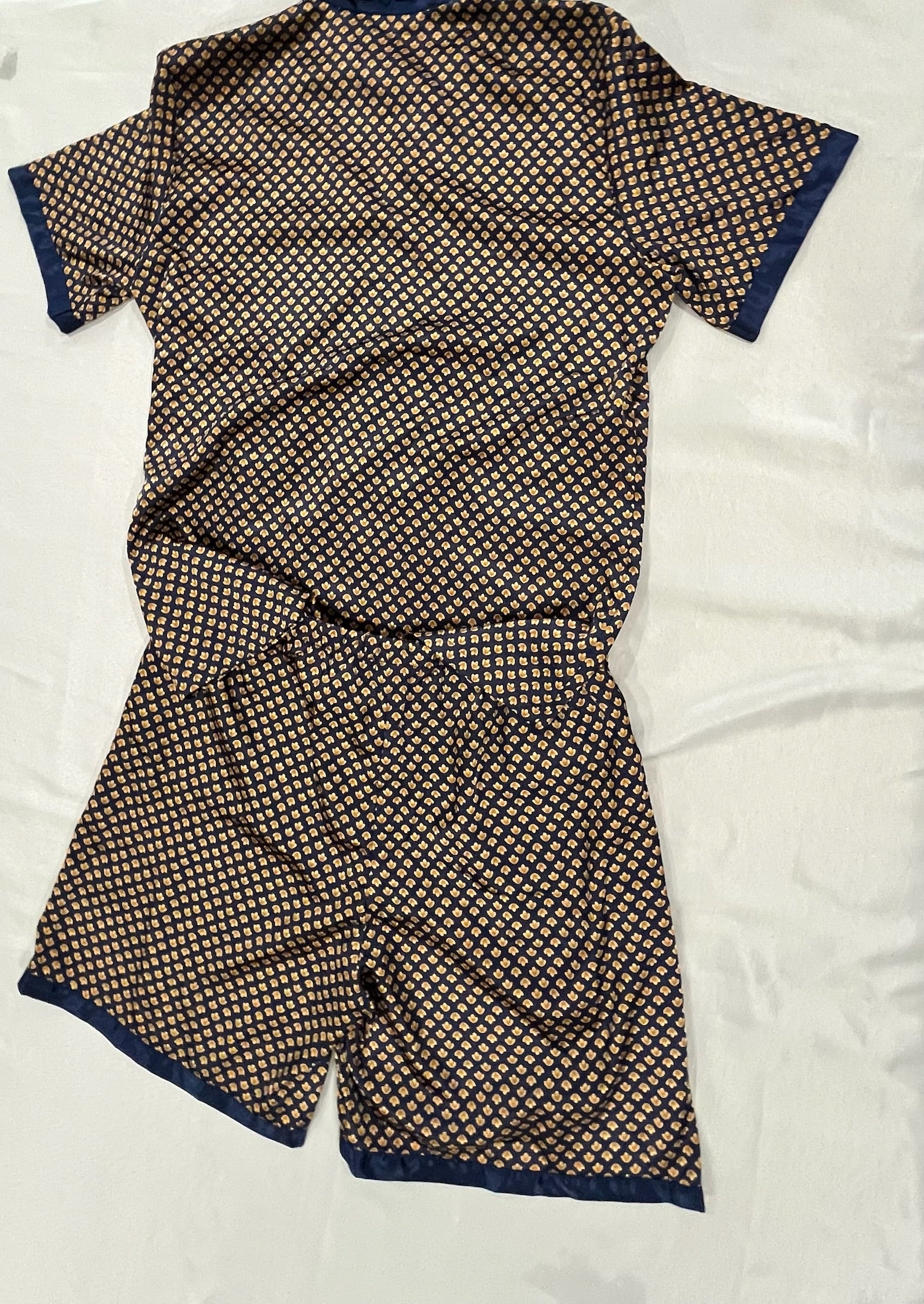 Men’s Two Piece Satin Silk Pajama Set image 3
