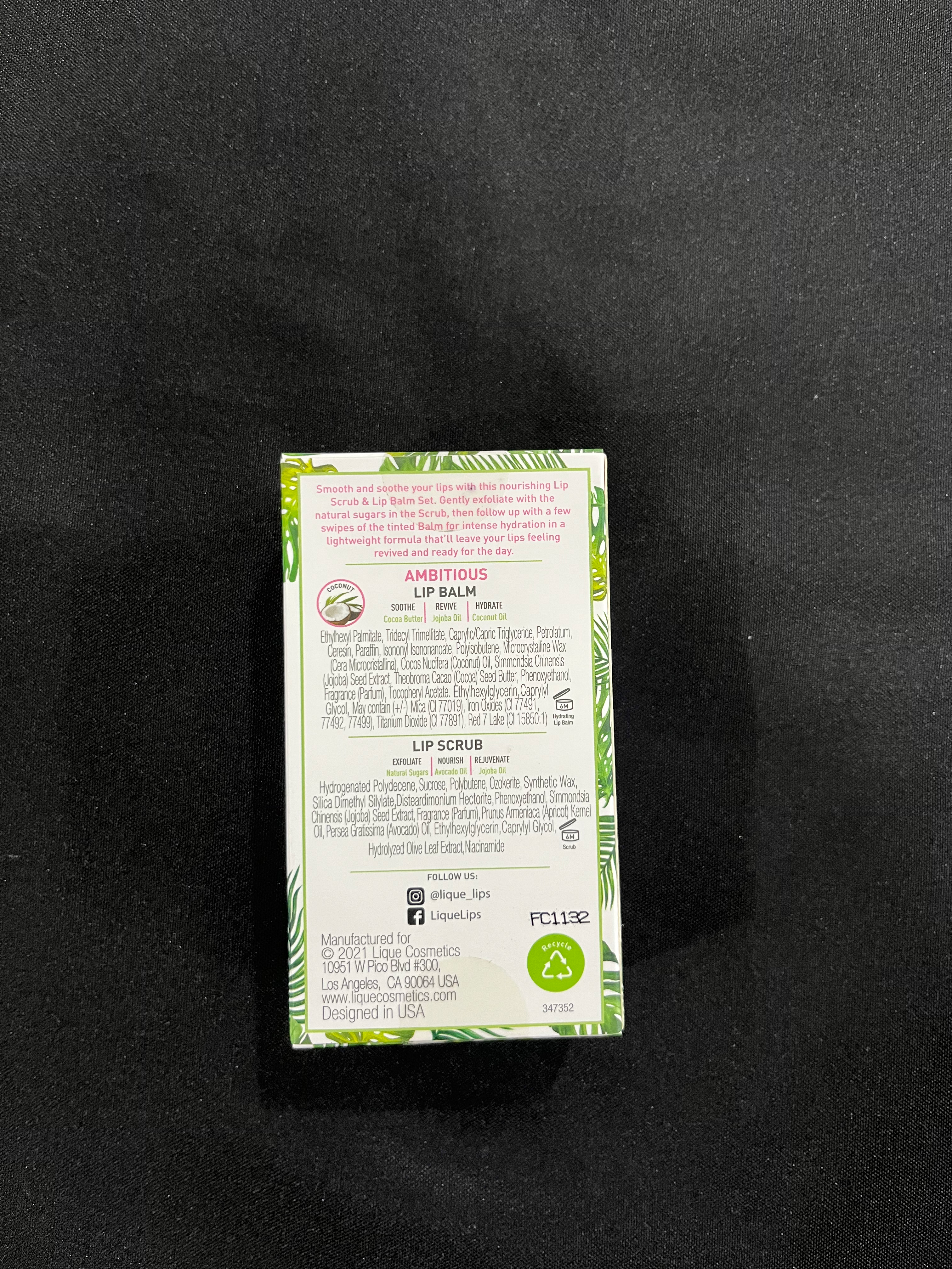 Two Piece Lip Balm & Lip Scrub Set  image 2
