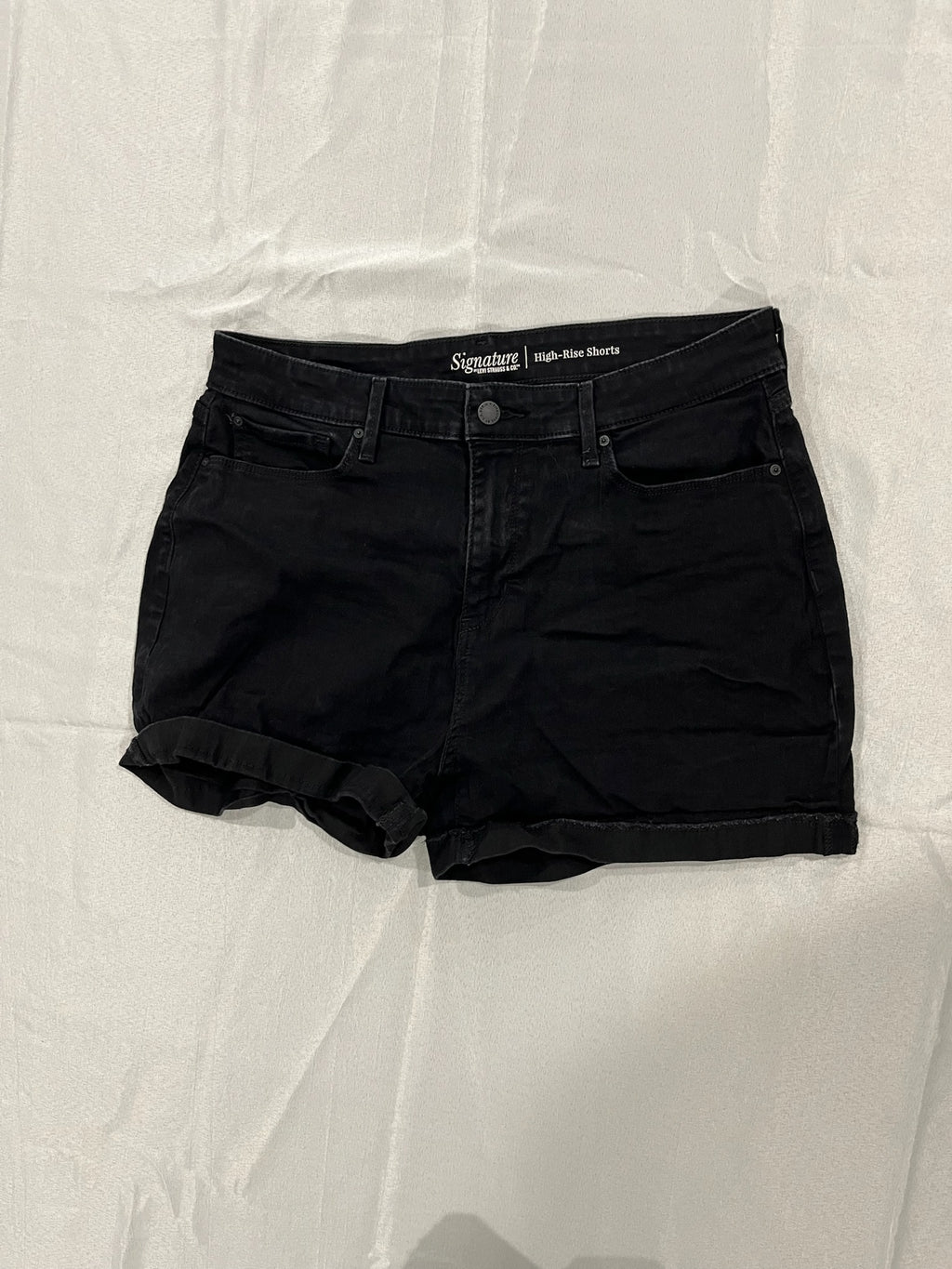 Women’s Black Jean Shorts image 0