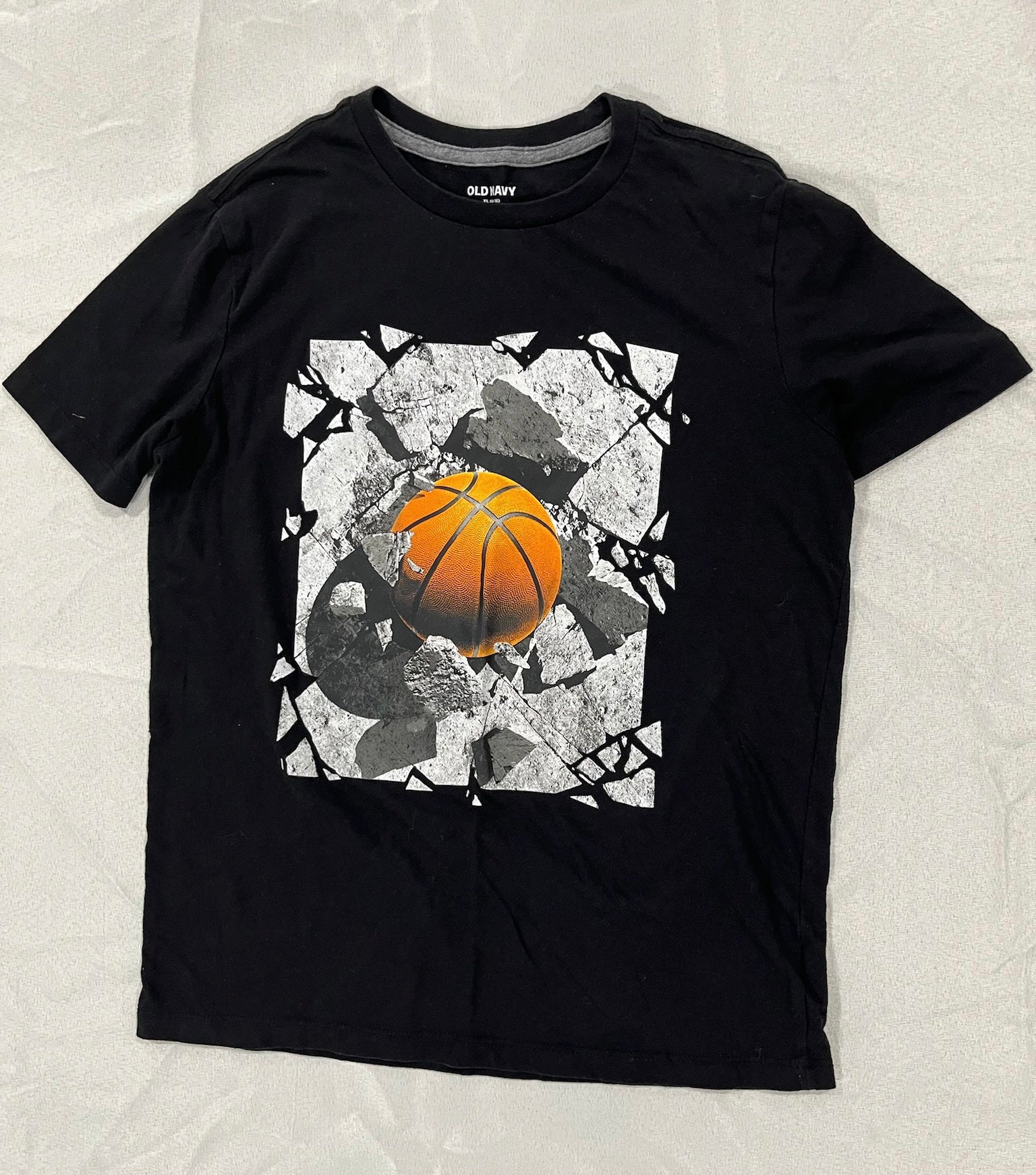 Boys Black Basketball Shirt image 2