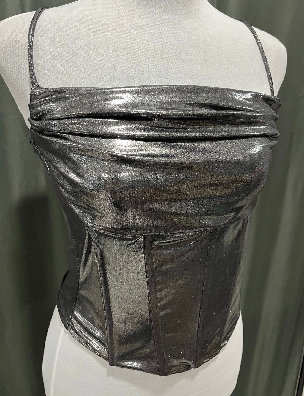 Shiny Grey Tank Top image 1