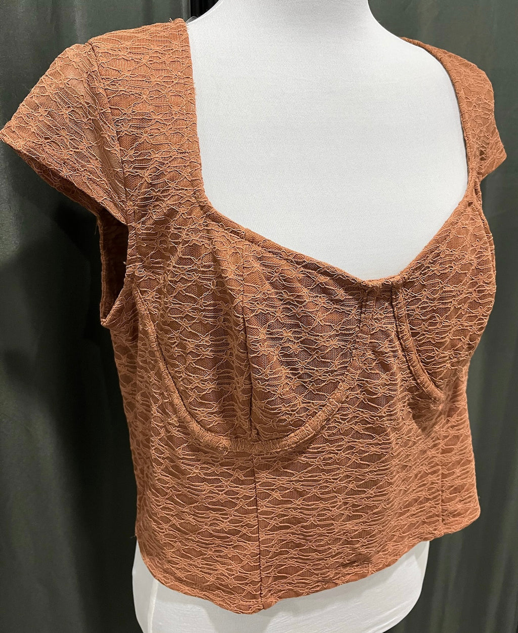 Brown Crop Top image 1