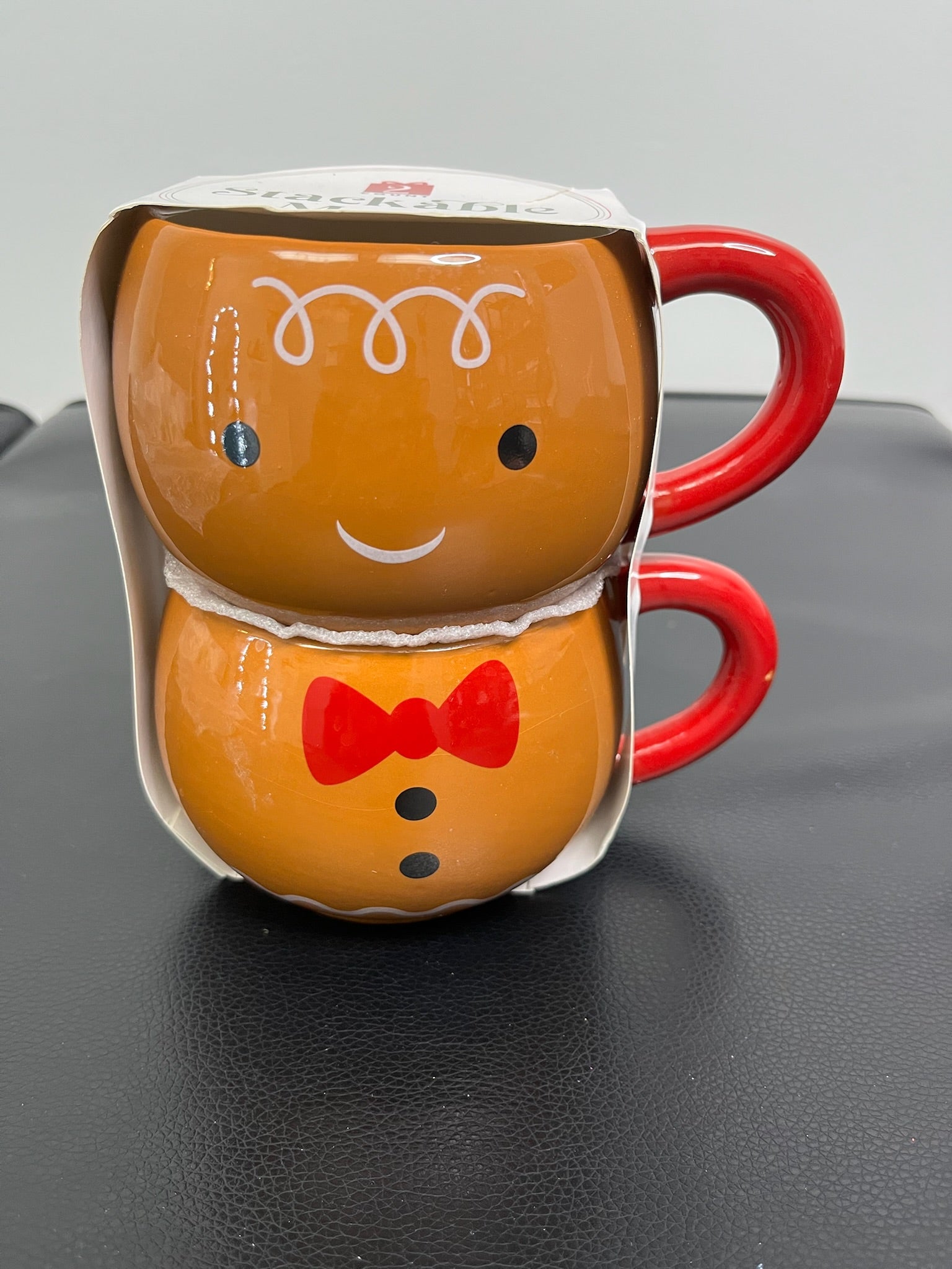 Two Piece Stackable Gingerbread Mugs image 3