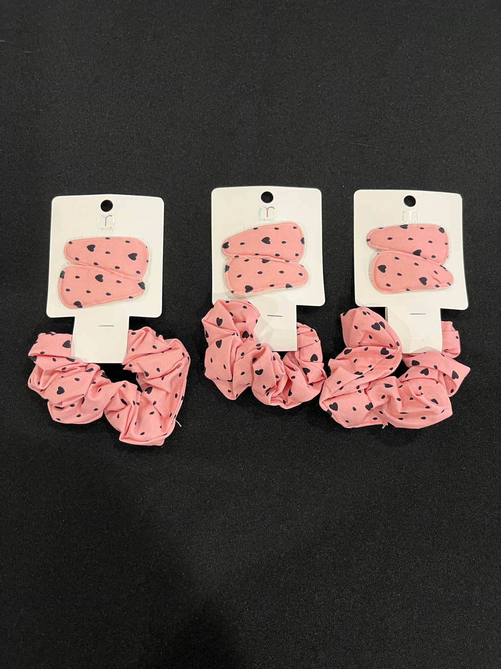 Three Piece Clip and Scrunchie Set  image 1