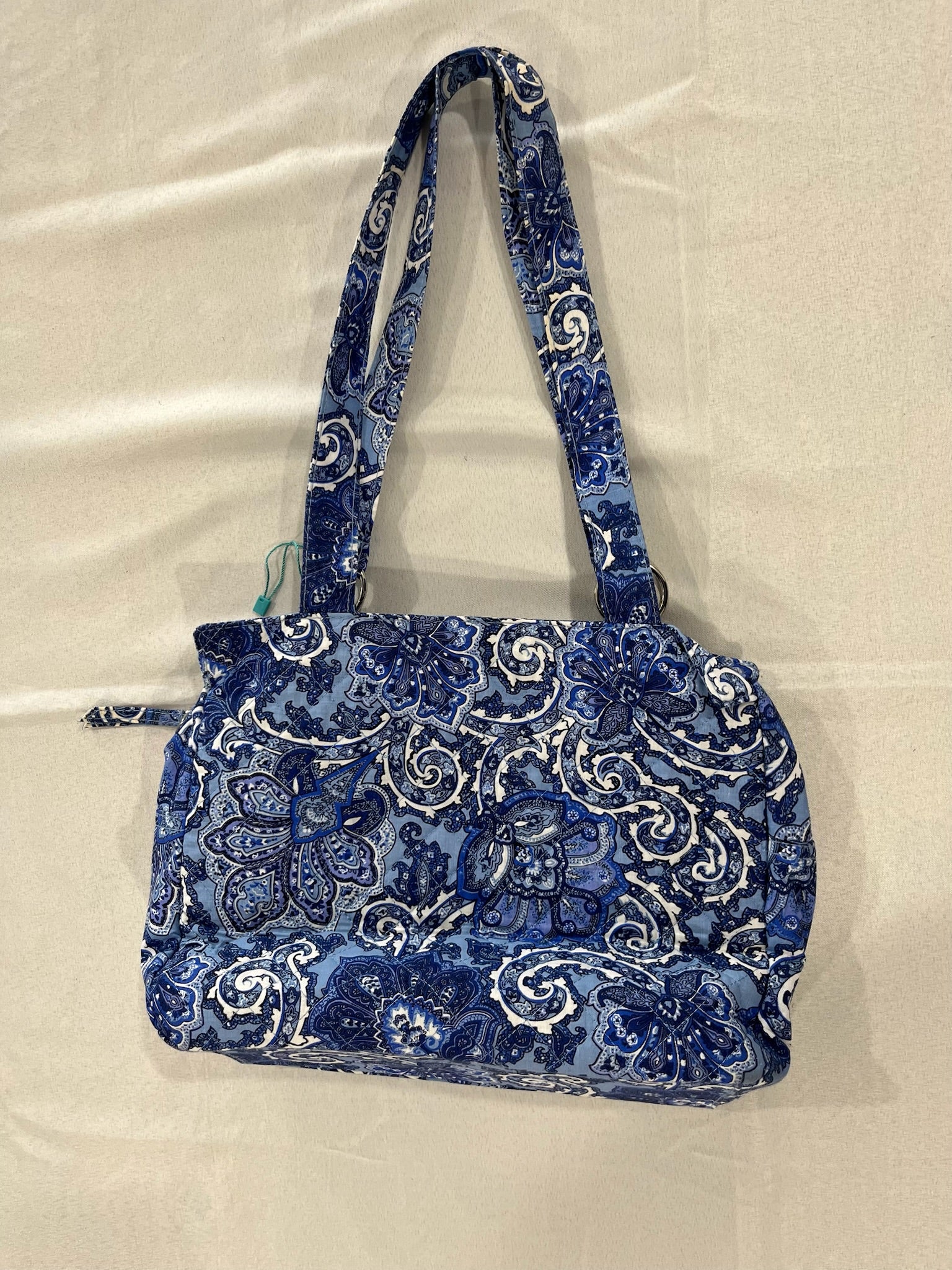 Blue Waverly Quilted Boho Bag image 2