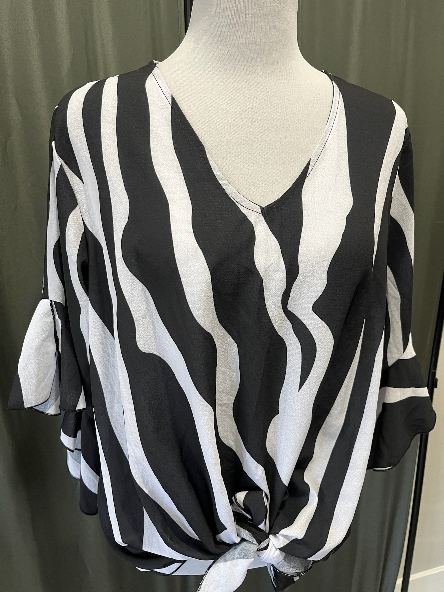 Women’s Zebra Print Top image 1