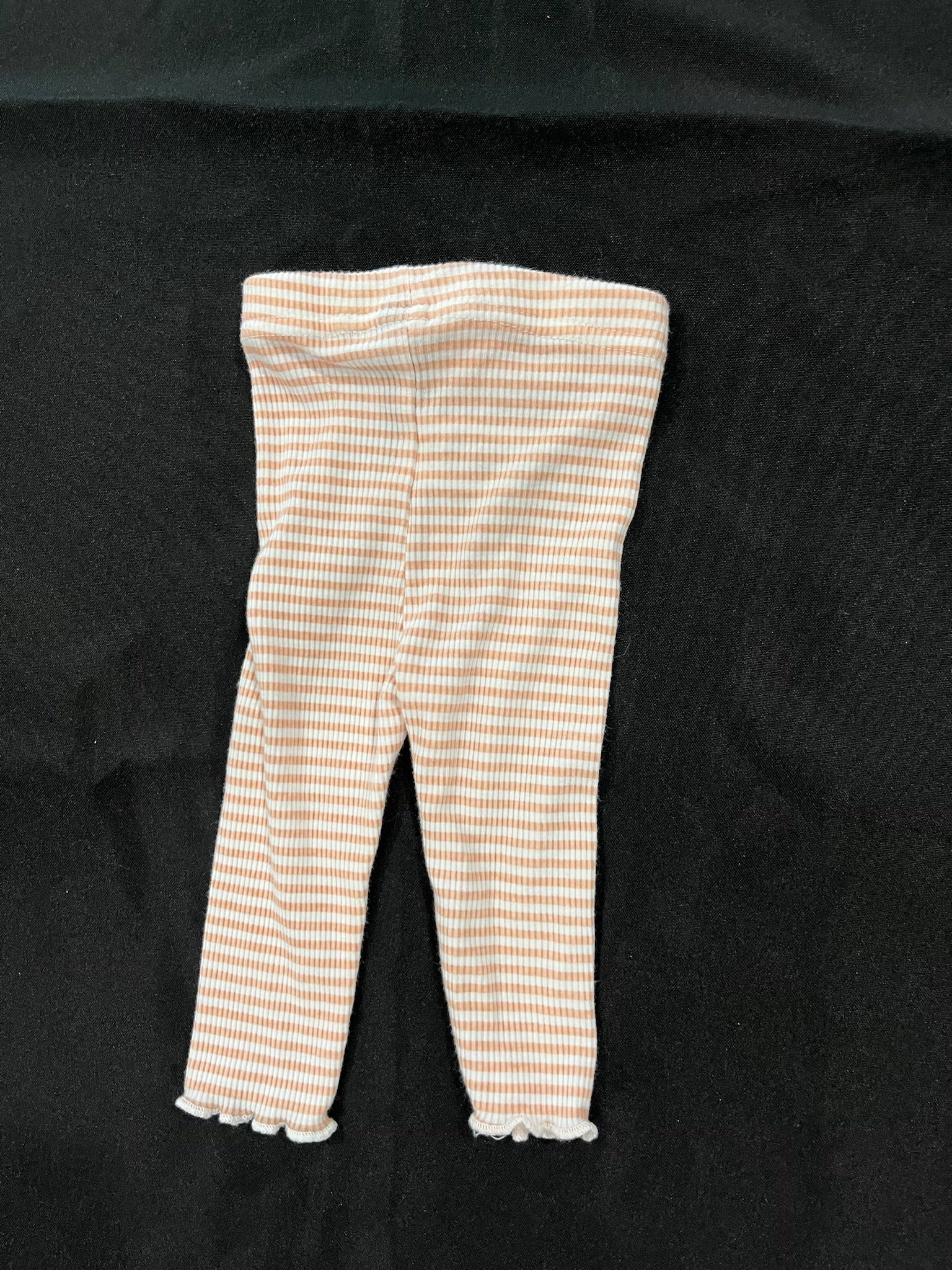Pink Striped Leggings image 1