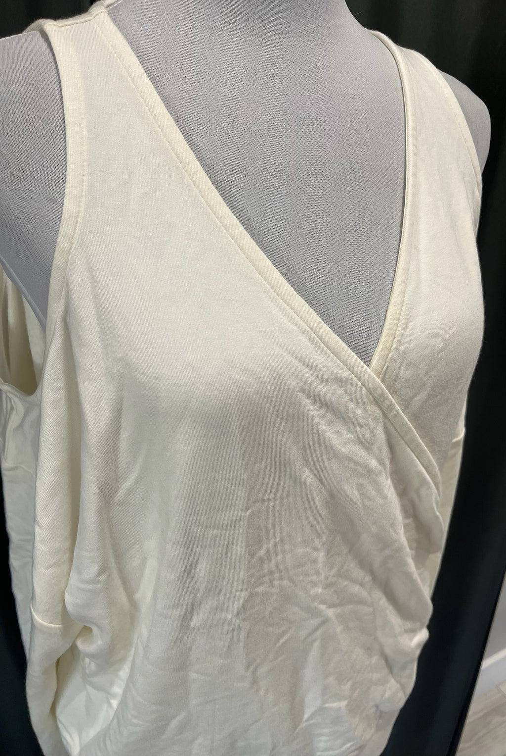 Peek A Boo Shoulder Long Sleeve Shirt image 1