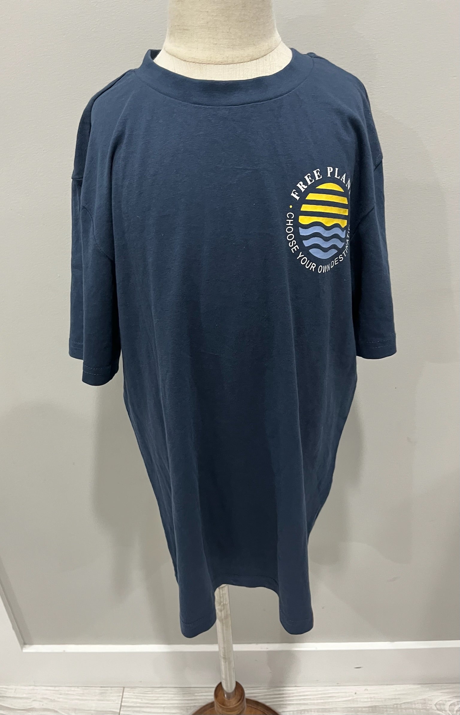 Boys Blue Free Planet Shirt image 0