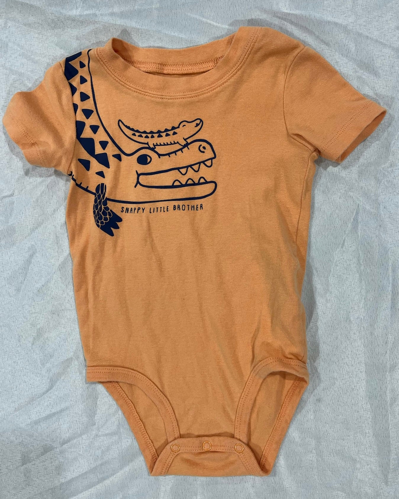 Snappy Little Brother Onesie image 0
