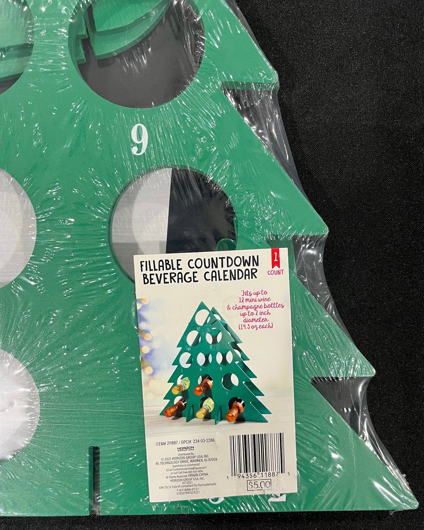 Wooden Christmas Tree Beverage Countdown Calendar  image 2