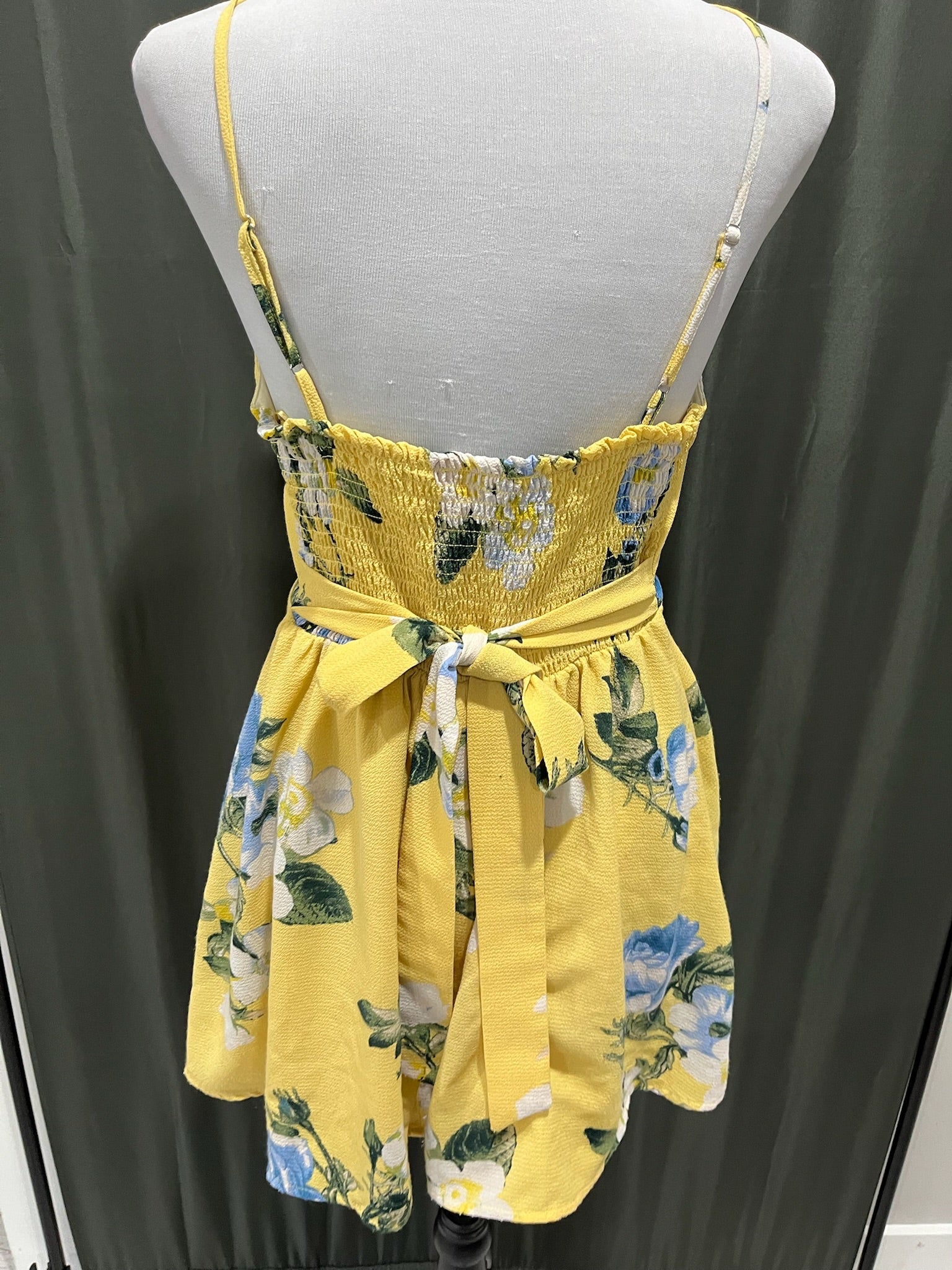 Women’s Yellow Floral Dress image 3