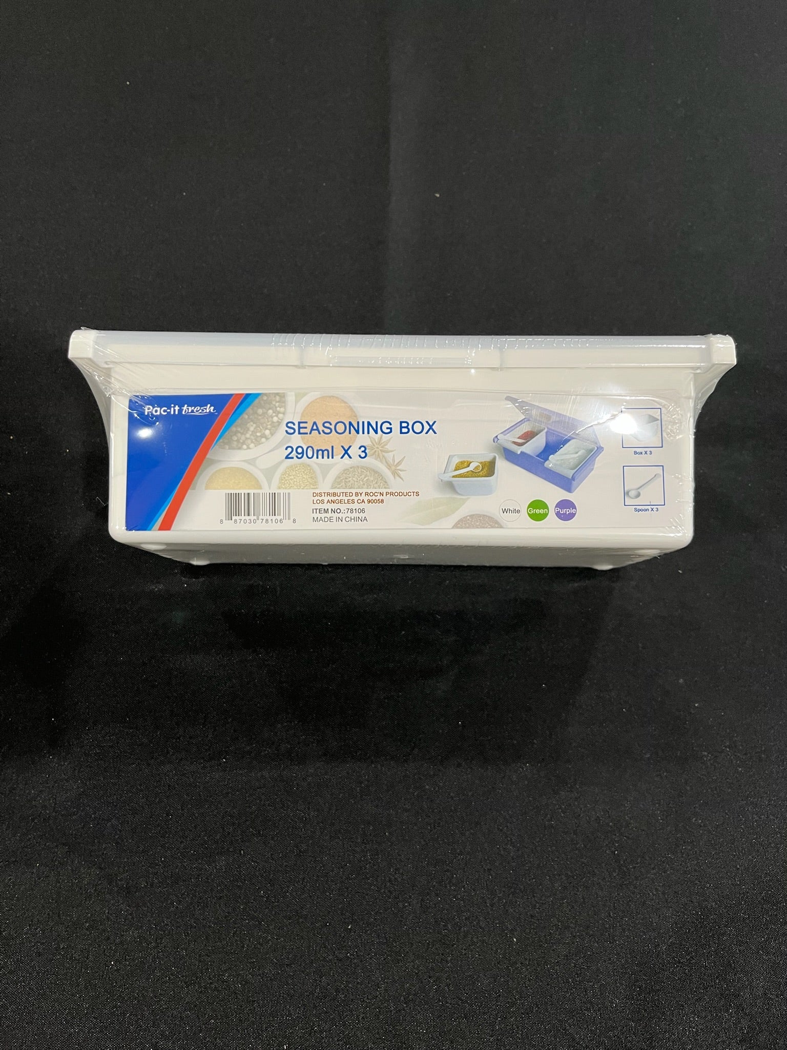Seasoning or Condiment Storage Box With Spoons image 3