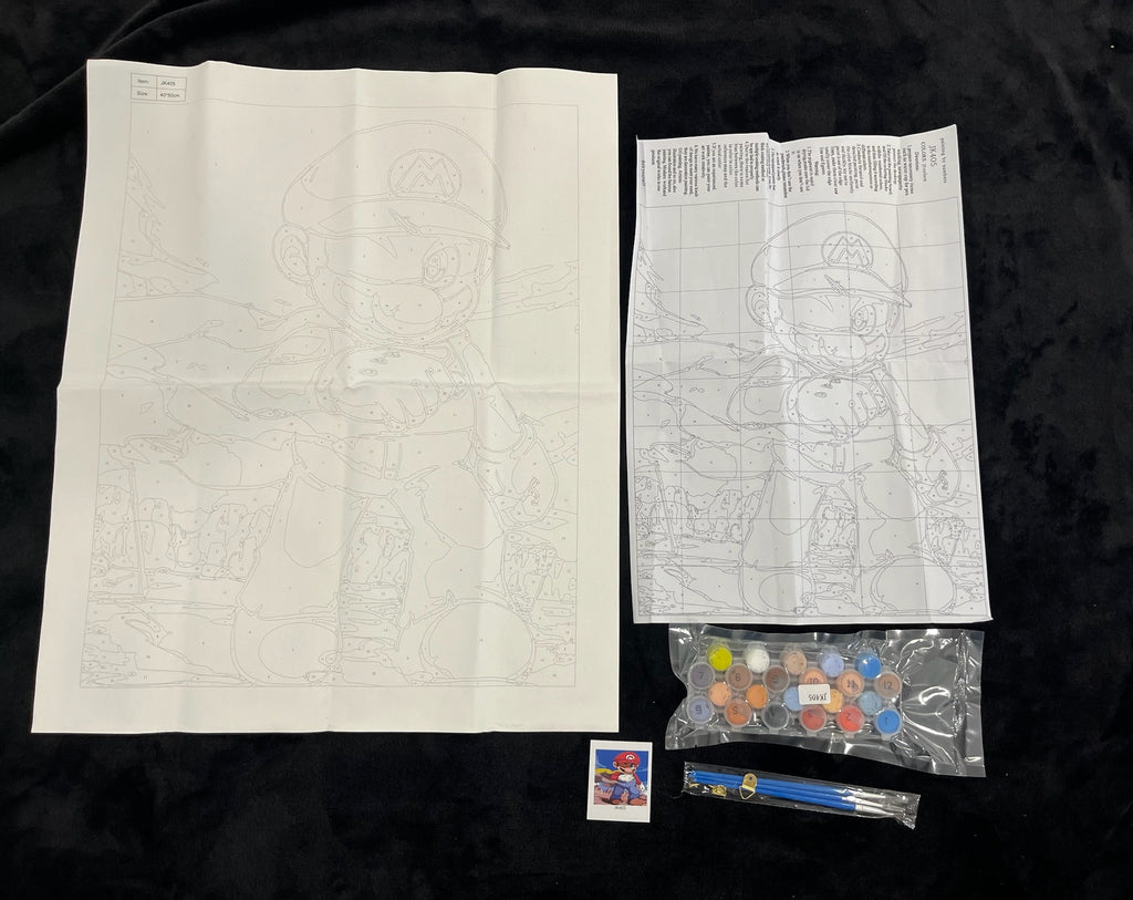 Super Mario Paint Set With Paint & Brushes image 0