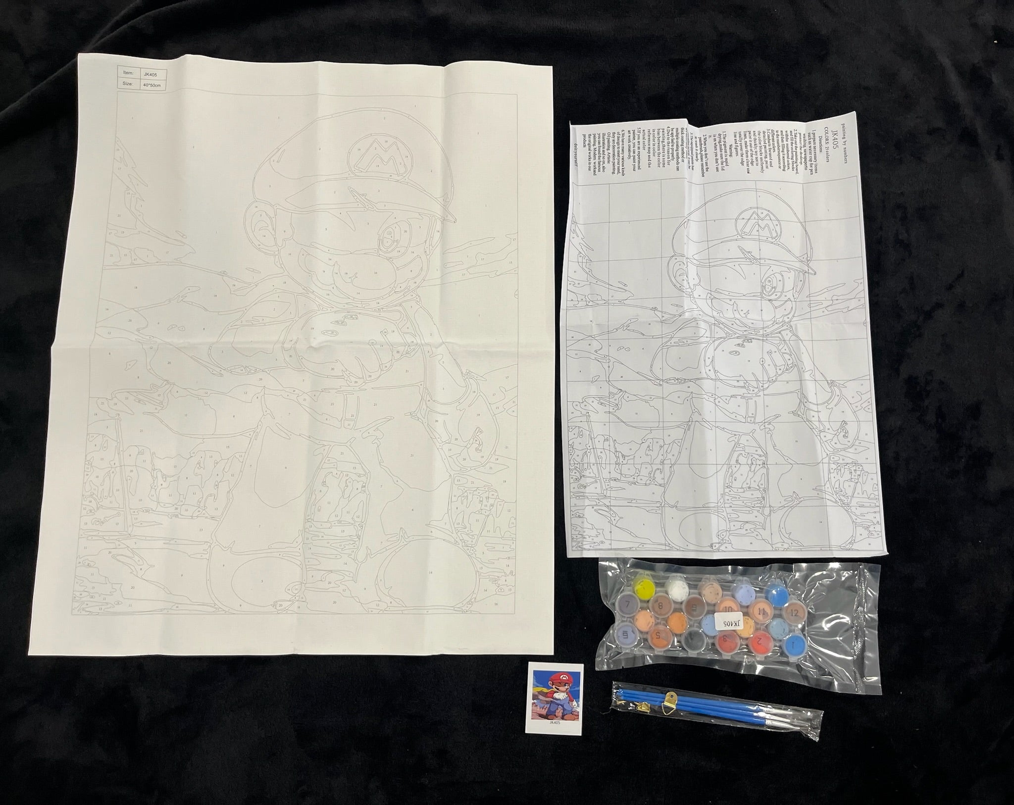 Super Mario Paint Set With Paint & Brushes image 0