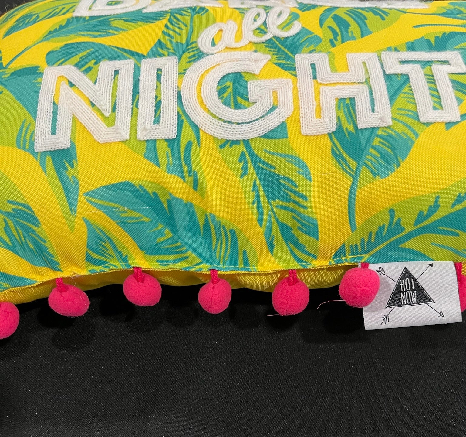 Yellow Summer Dance All Night Decor Pillow image 1