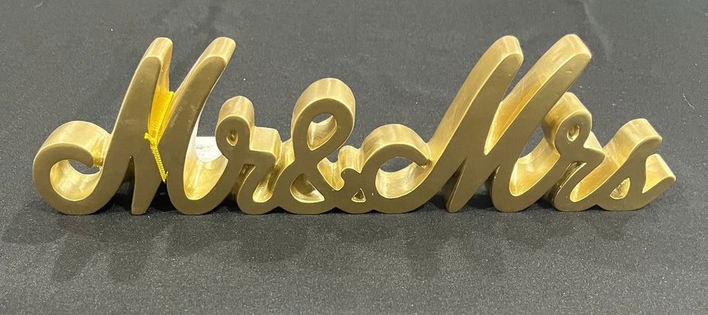Mr&Mrs Gold Sign image 1