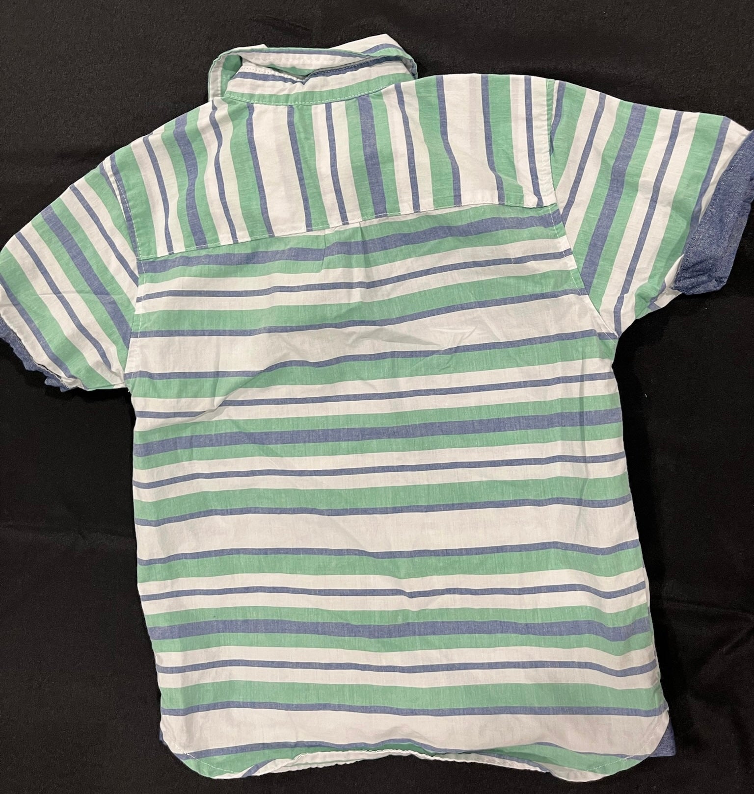 Boys Striped Button Up Shirt image 2