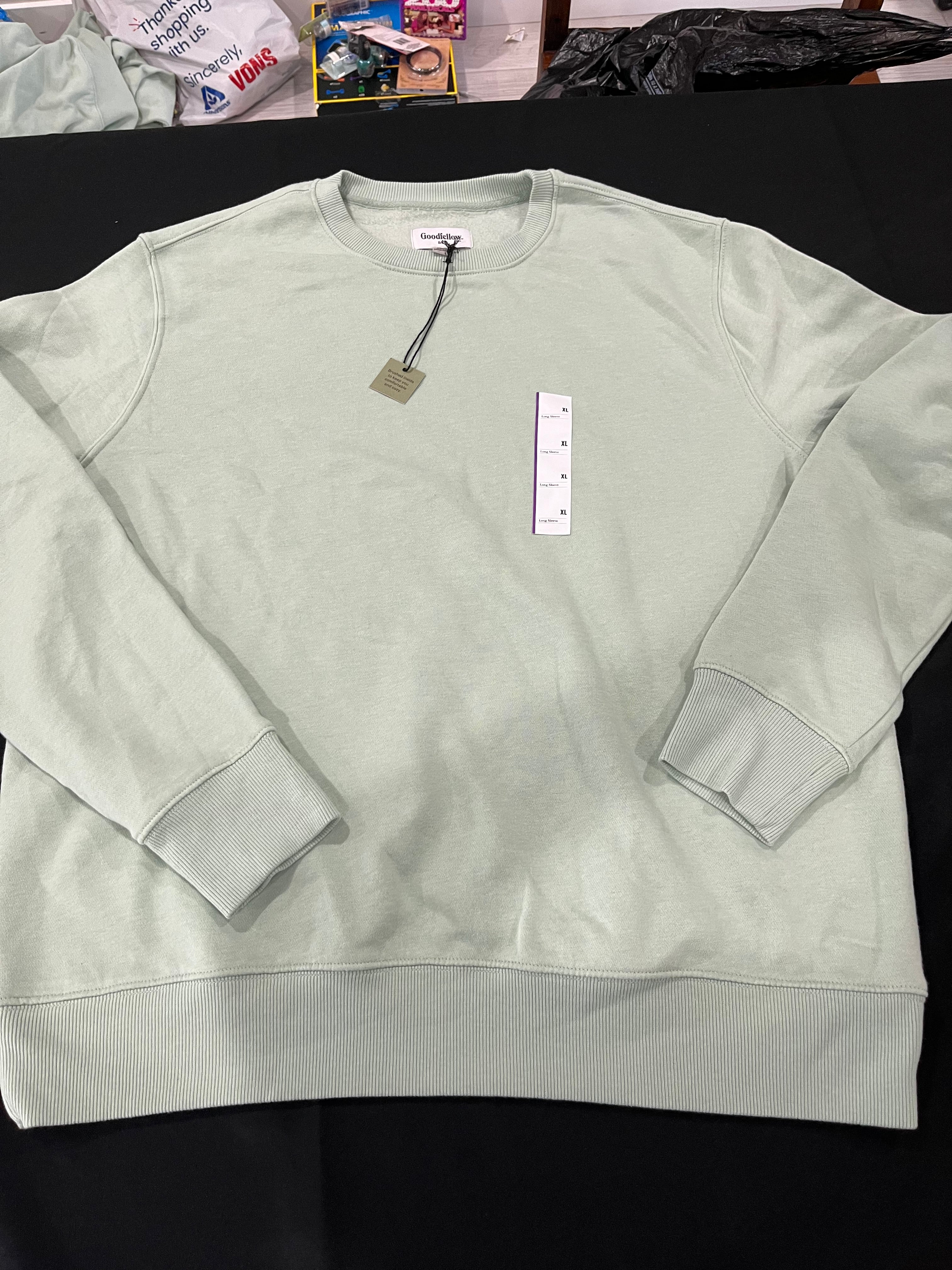 Light Green Crewneck Sweater image 0