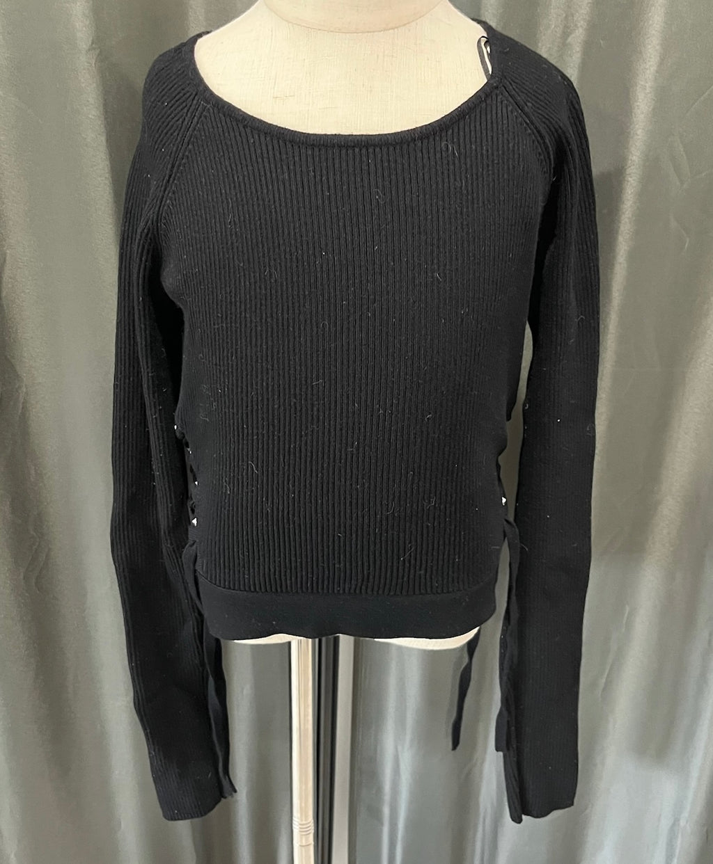 Girls Black Long Sleeve Shirt image 0