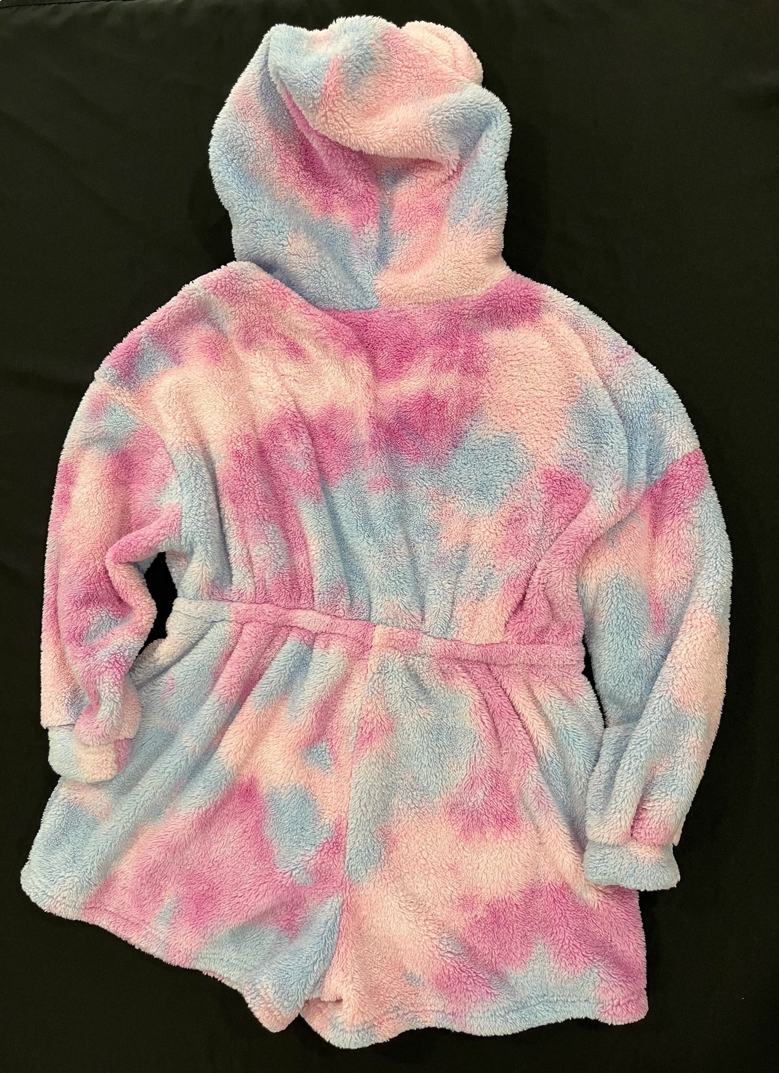 Women’s Tie Dye Fuzzy Warm Romper image 2