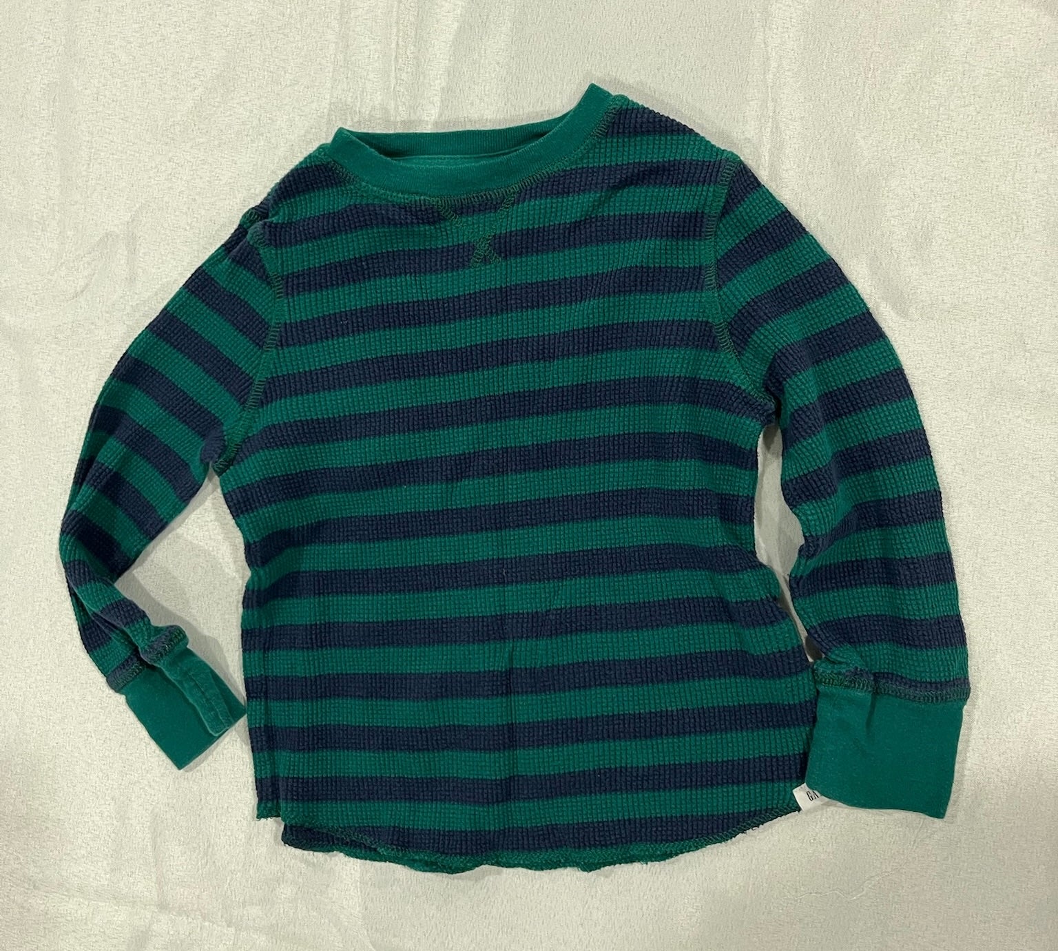 Boys Striped Thermal Long Sleeve image 0